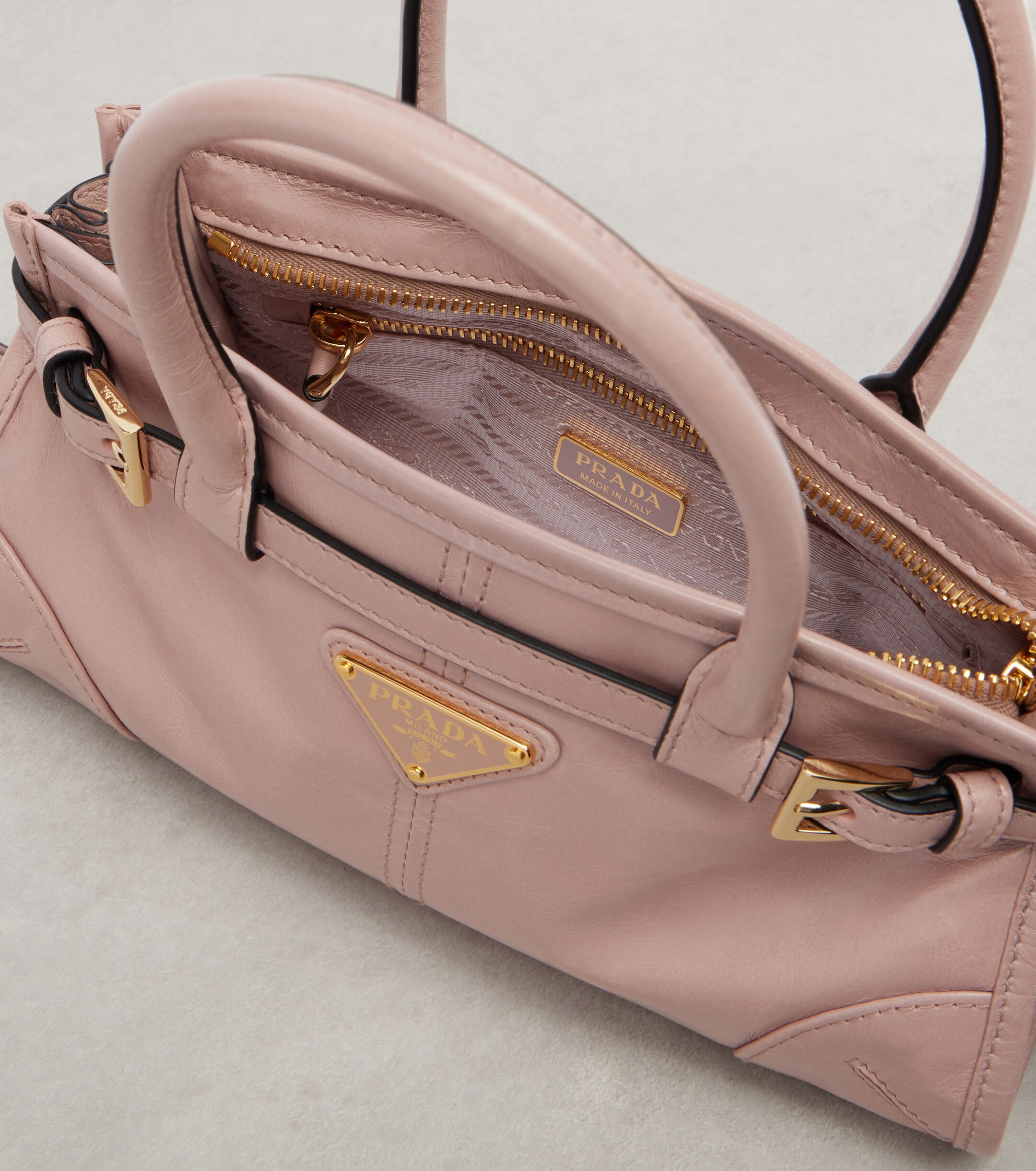 Prada Prada Bonnie Mini leather top handle bag