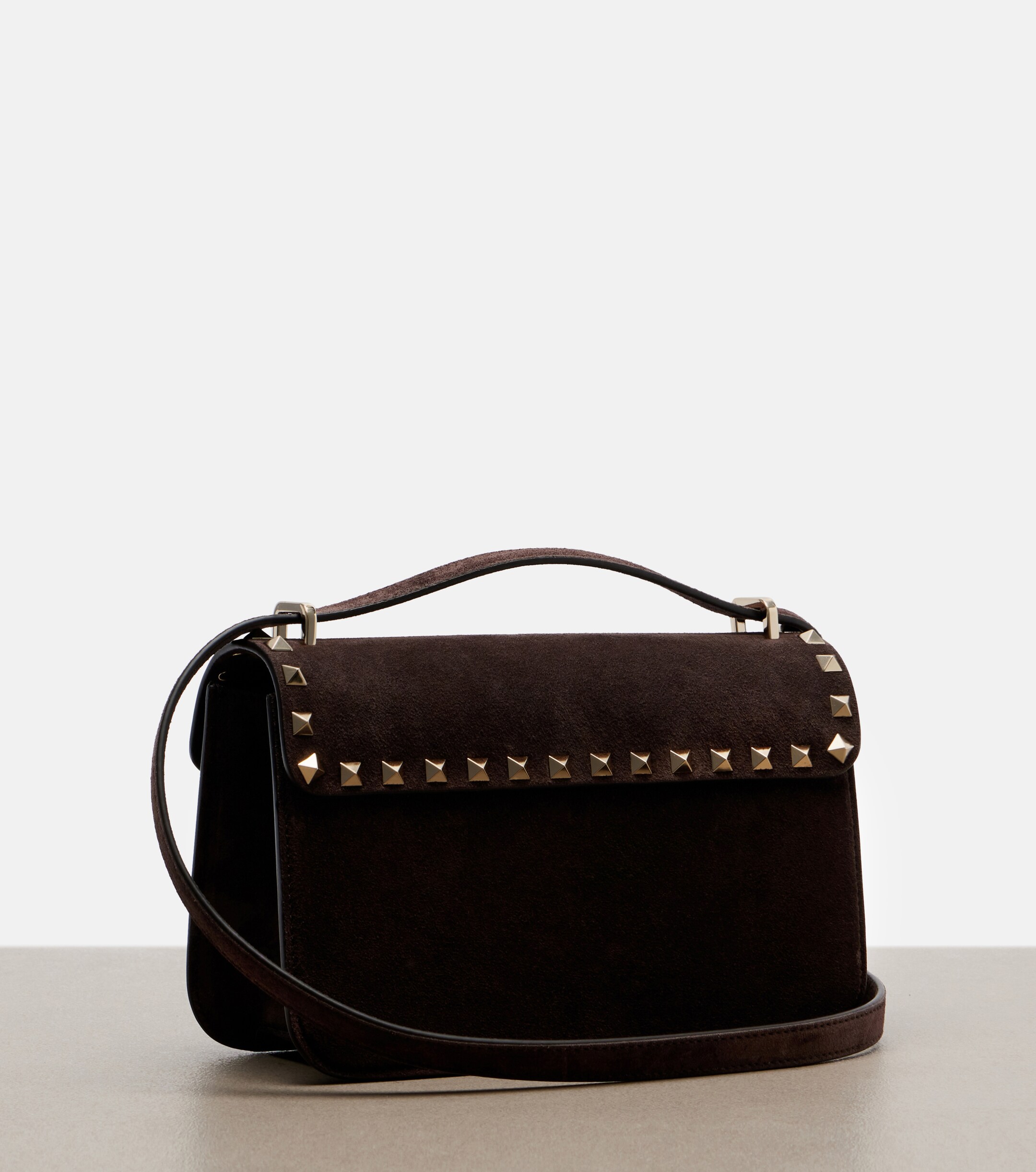 Valentino Garavani Rockstud Small suede crossbody bag thumbnail