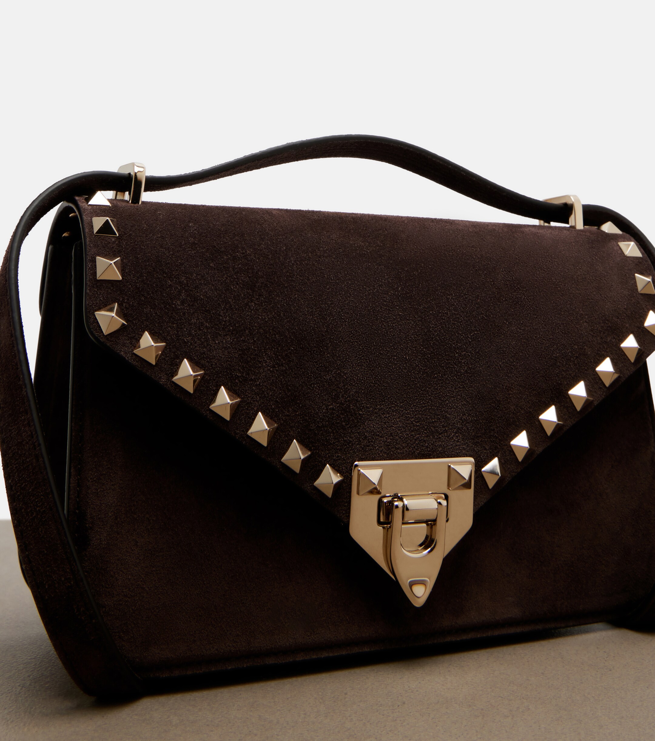 Valentino Garavani Rockstud Small suede crossbody bag thumbnail