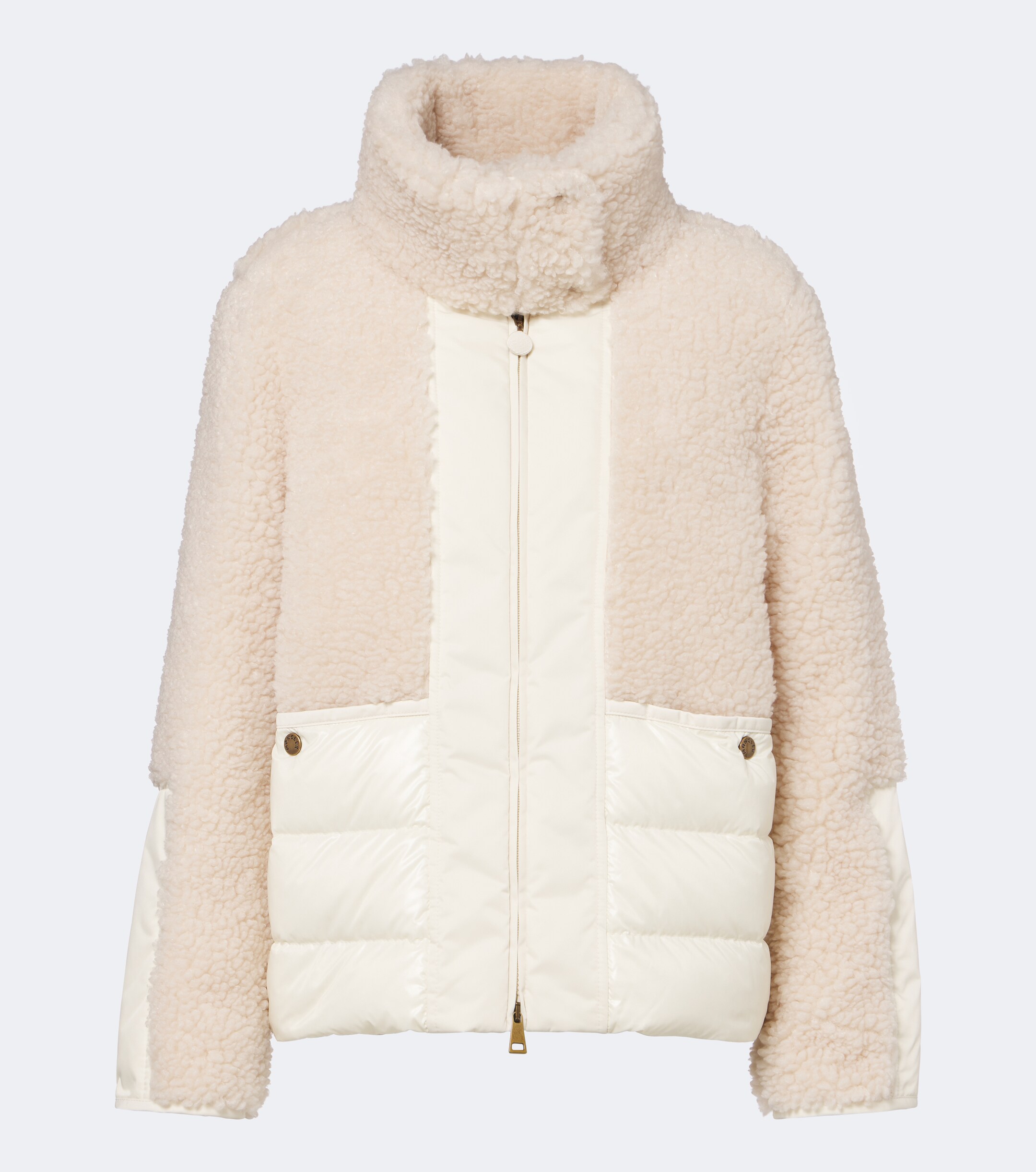 Moncler Moncler Glorieux teddy-trimmed down jacket