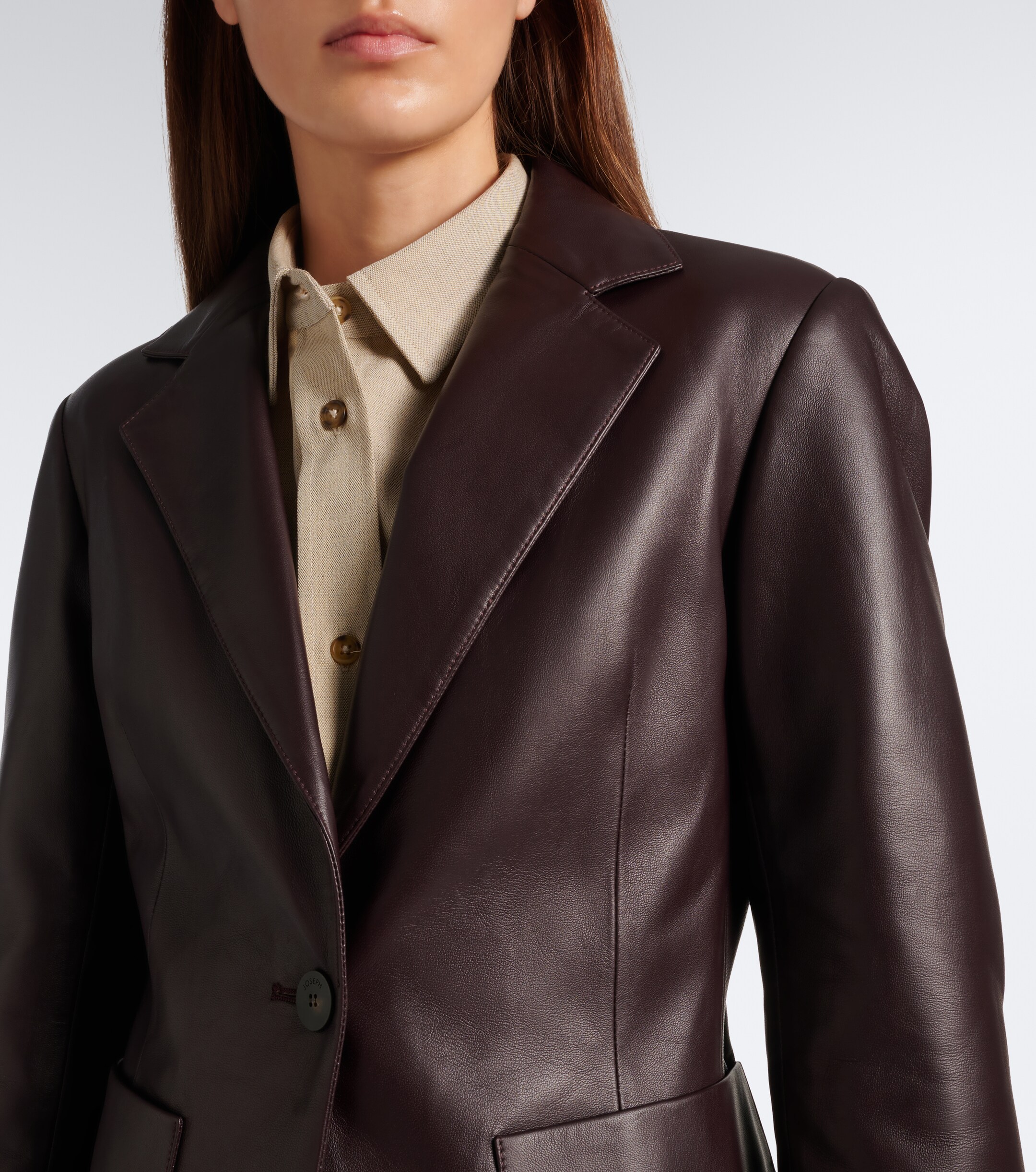 JOSEPH Joseph Glenview leather blazer