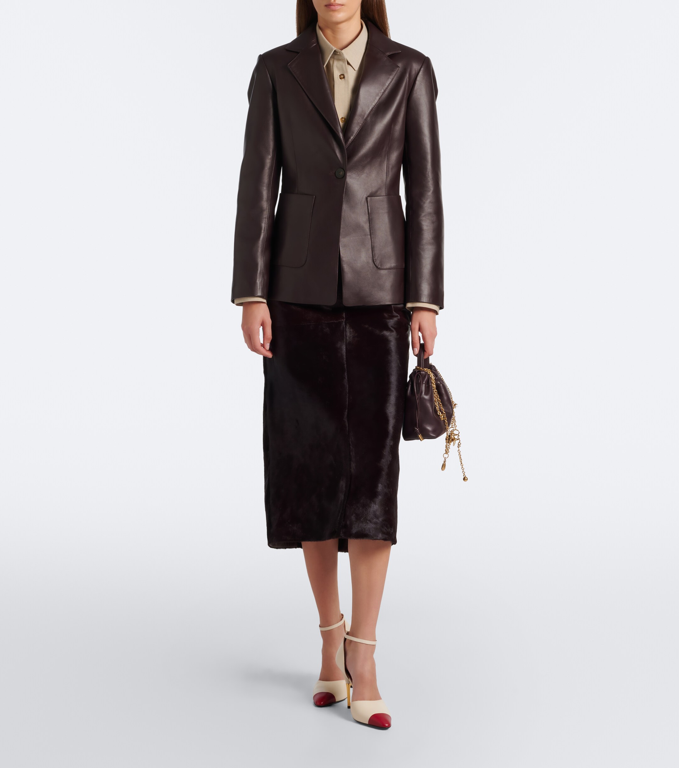JOSEPH Joseph Glenview leather blazer