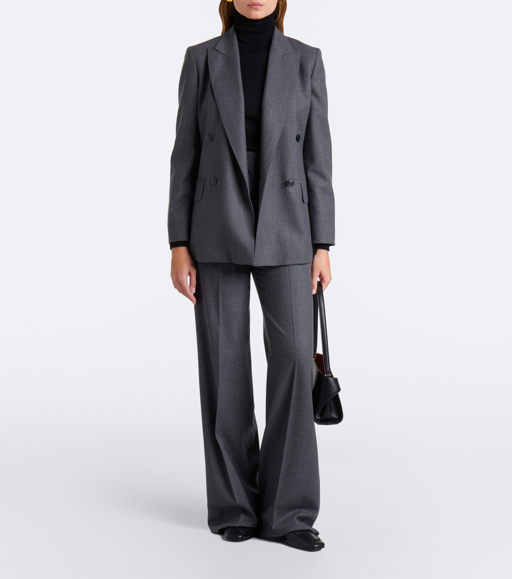 Max Mara Max Mara Double-breasted wool-blend blazer