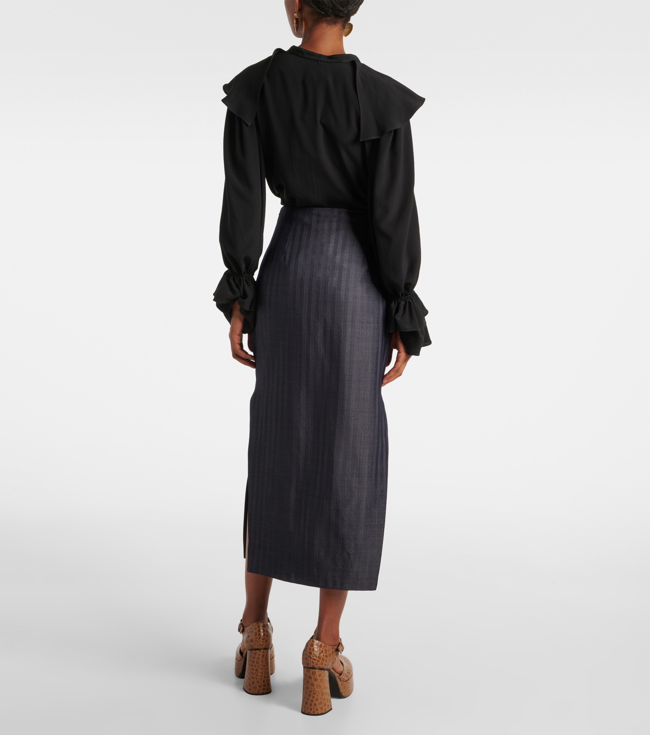 Etro Wool-blend pencil skirt