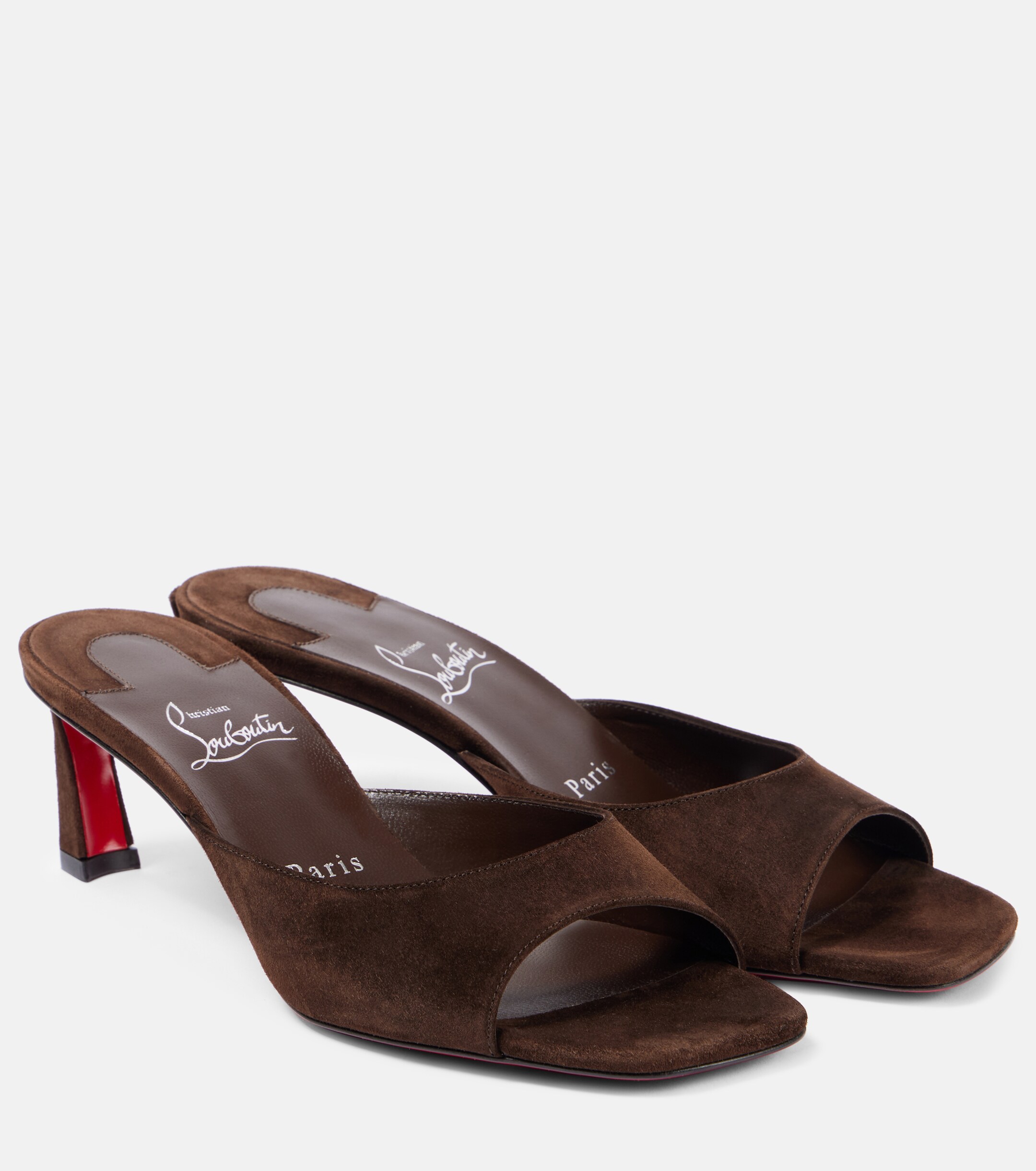 CHRISTIAN LOUBOUTIN Condora 55 suede mules