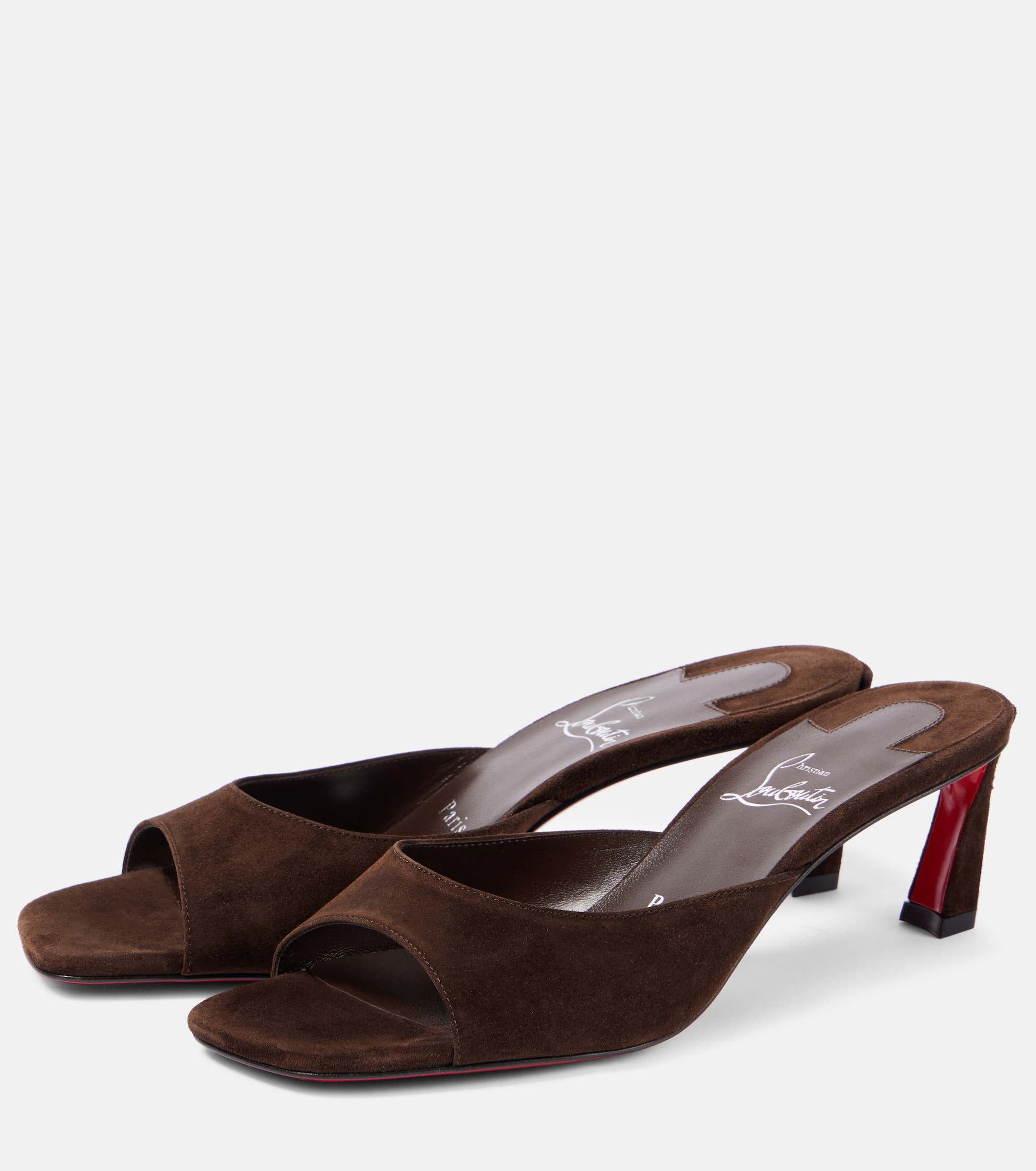 CHRISTIAN LOUBOUTIN Condora 55 suede mules thumbnail