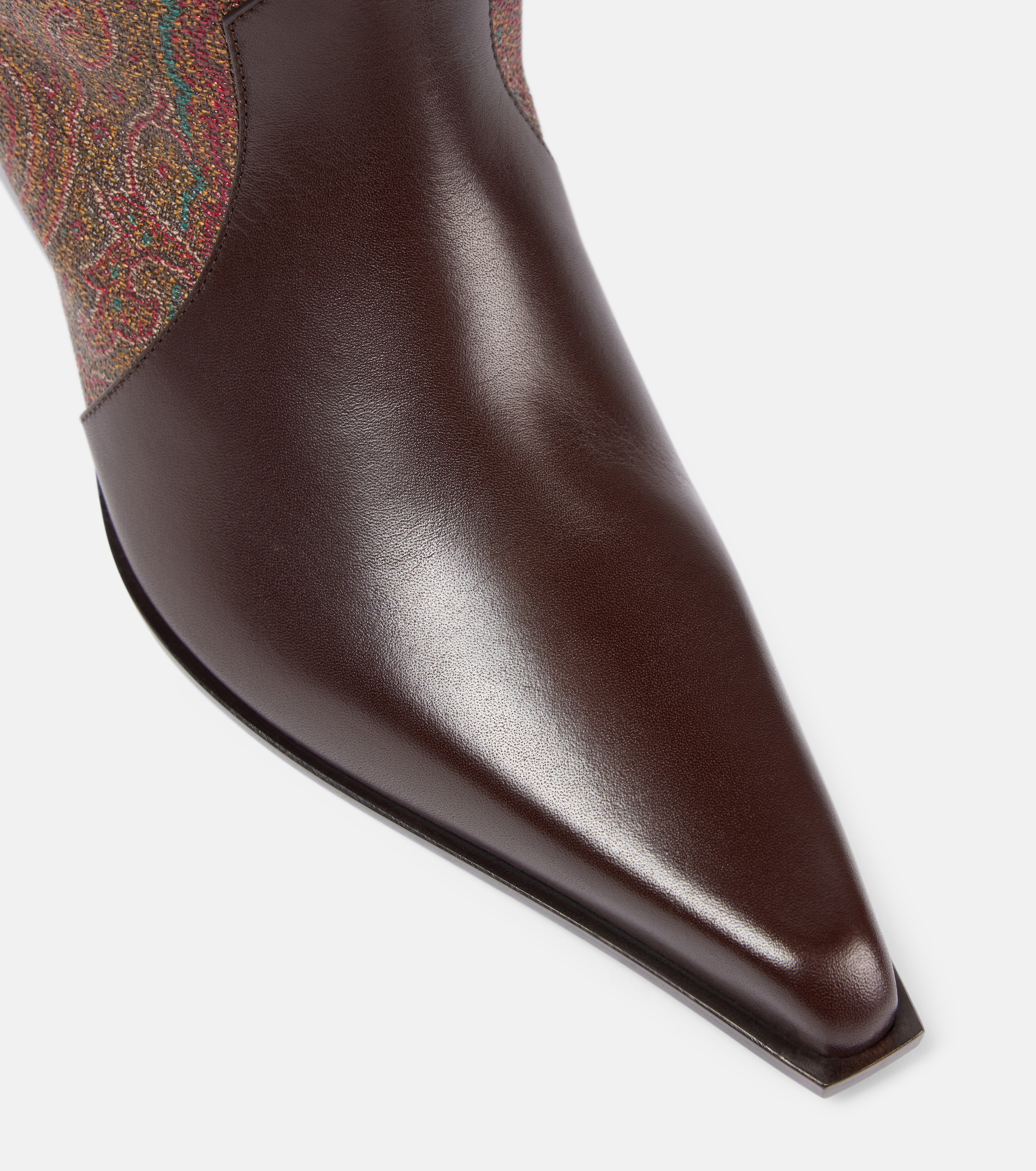 Etro - Paisley coated canvas knee-high boots | Plush