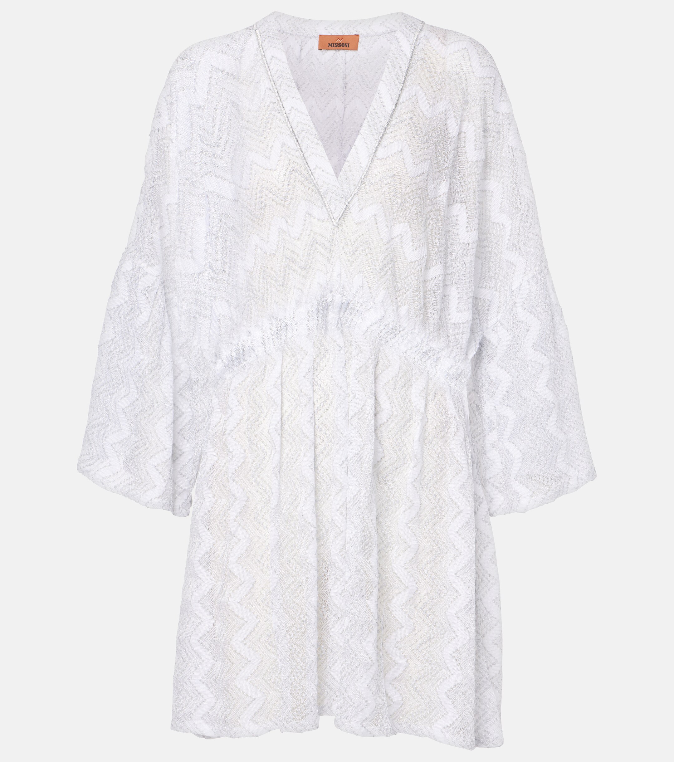 Missoni Missoni Zigzag lamé beach dress