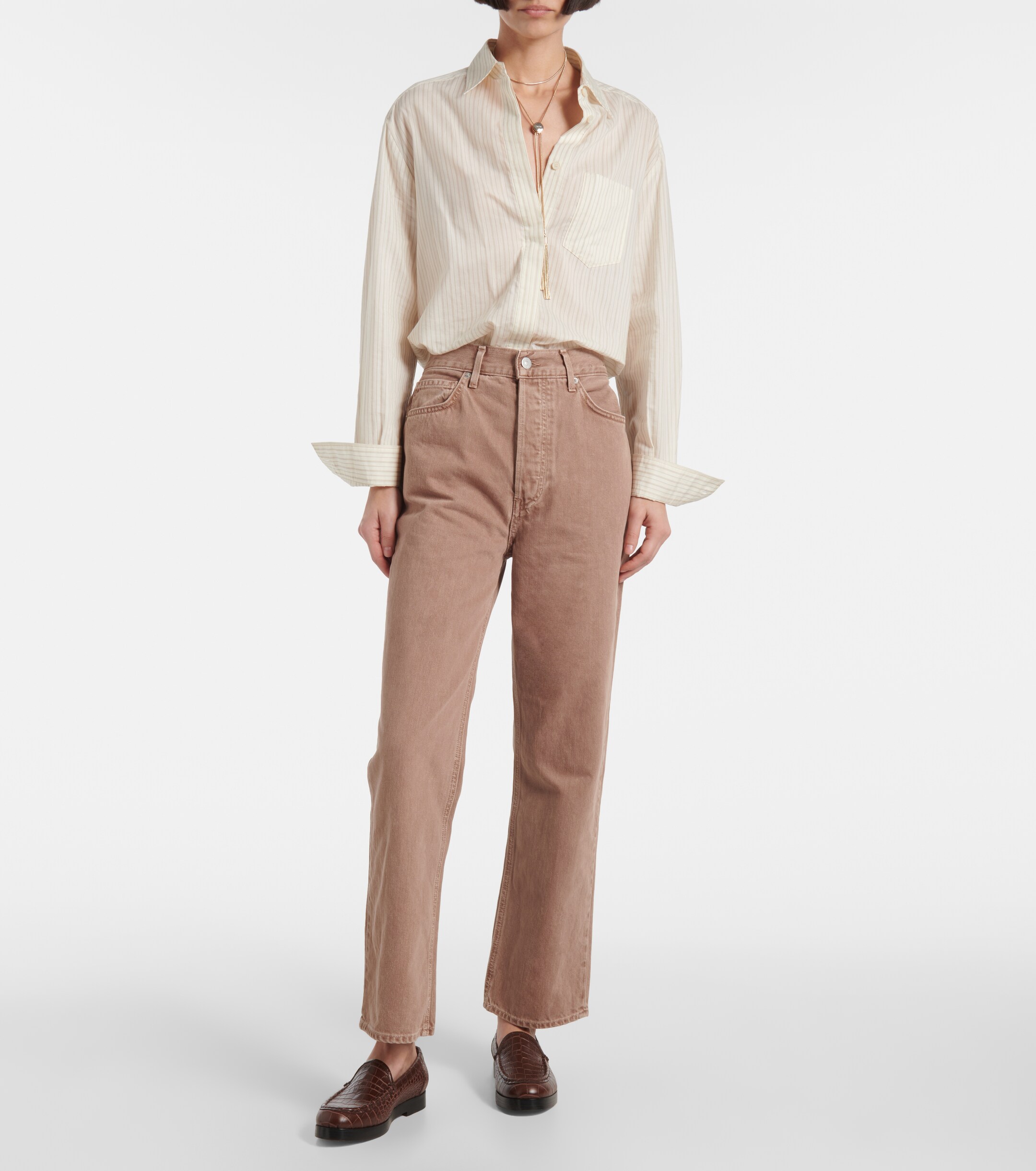 Veronica Beard Daniela high-rise straight jeans