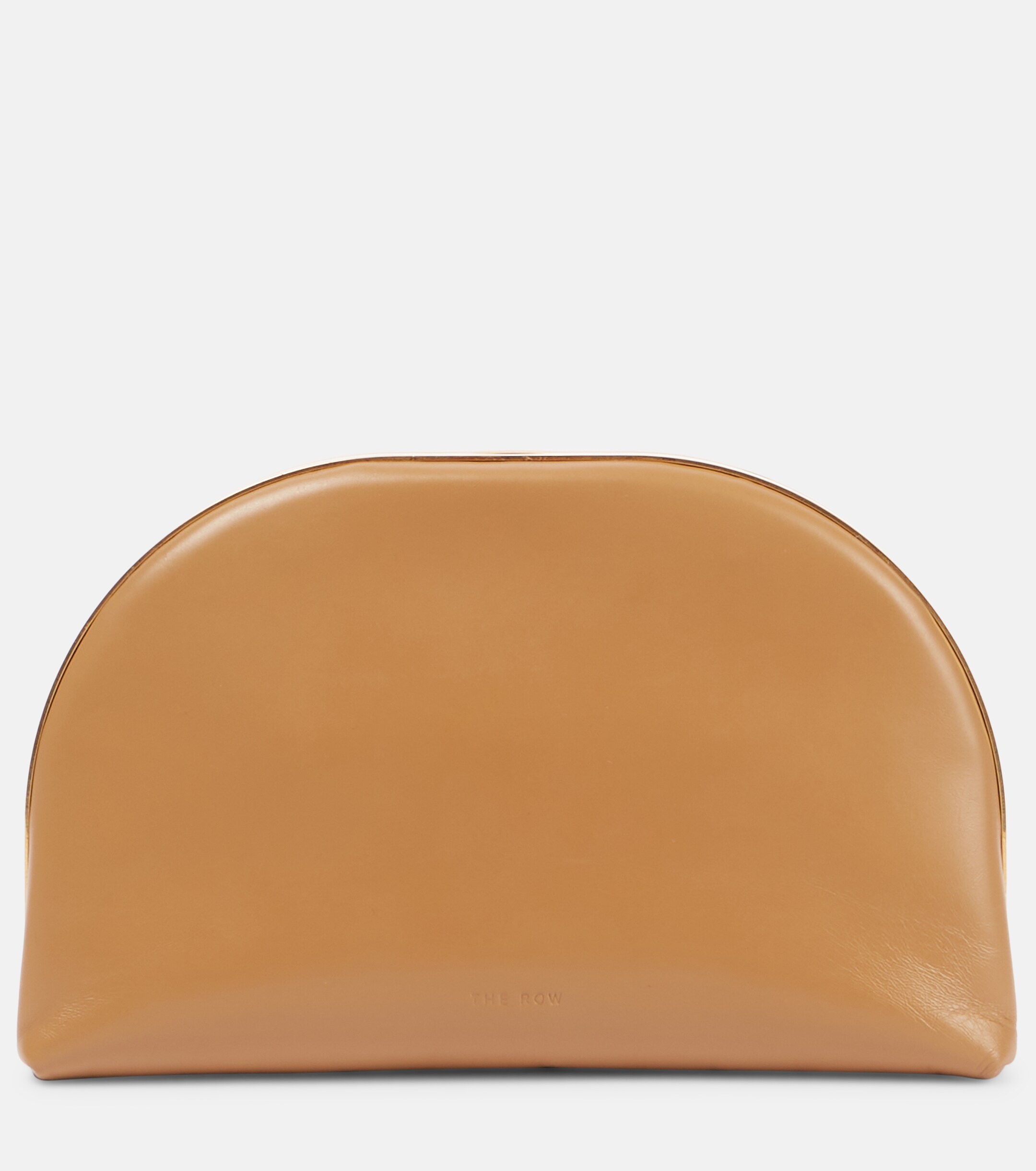 The Row Sylvia leather clutch