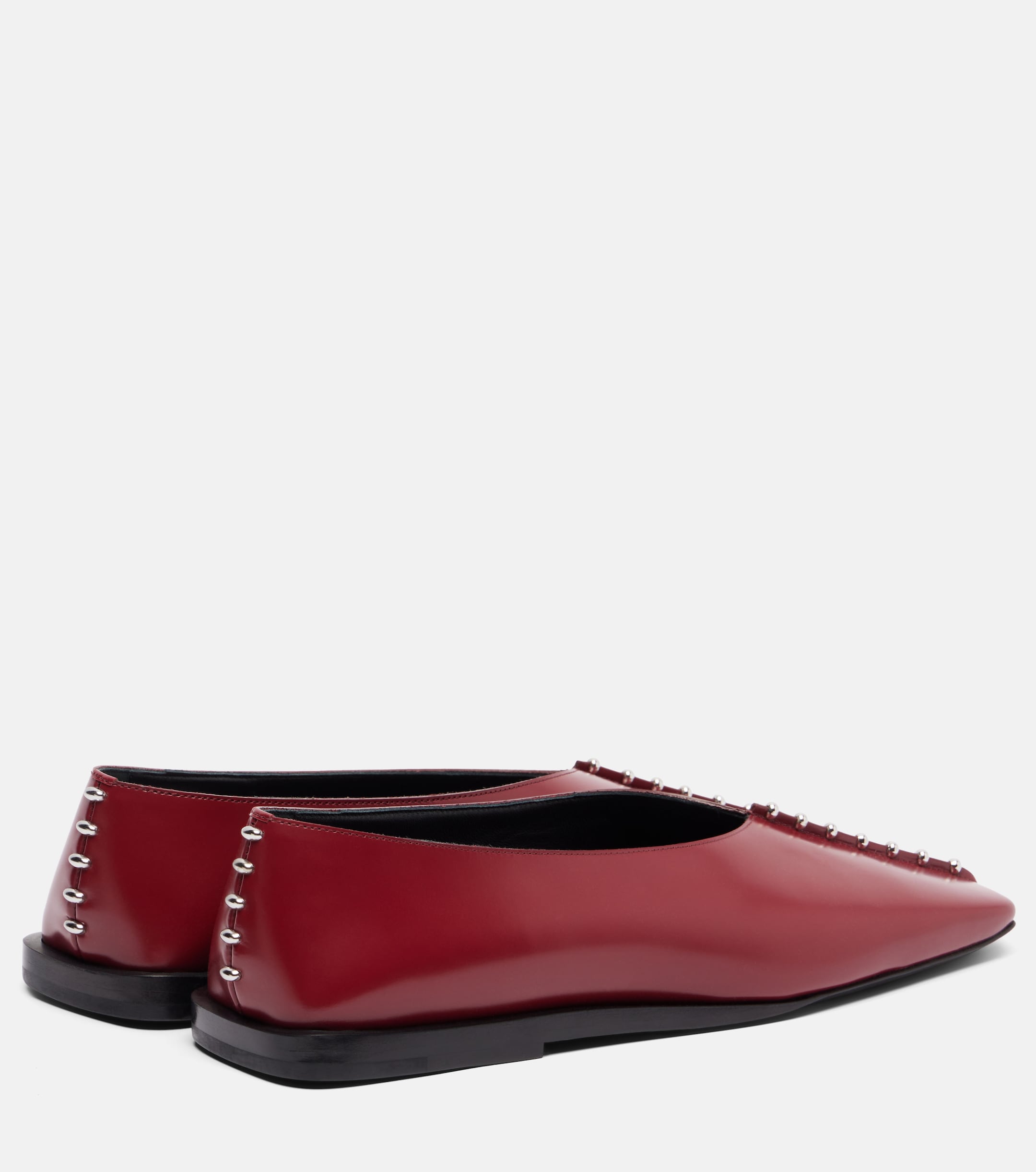 Jil Sander Embellished leather ballet flats