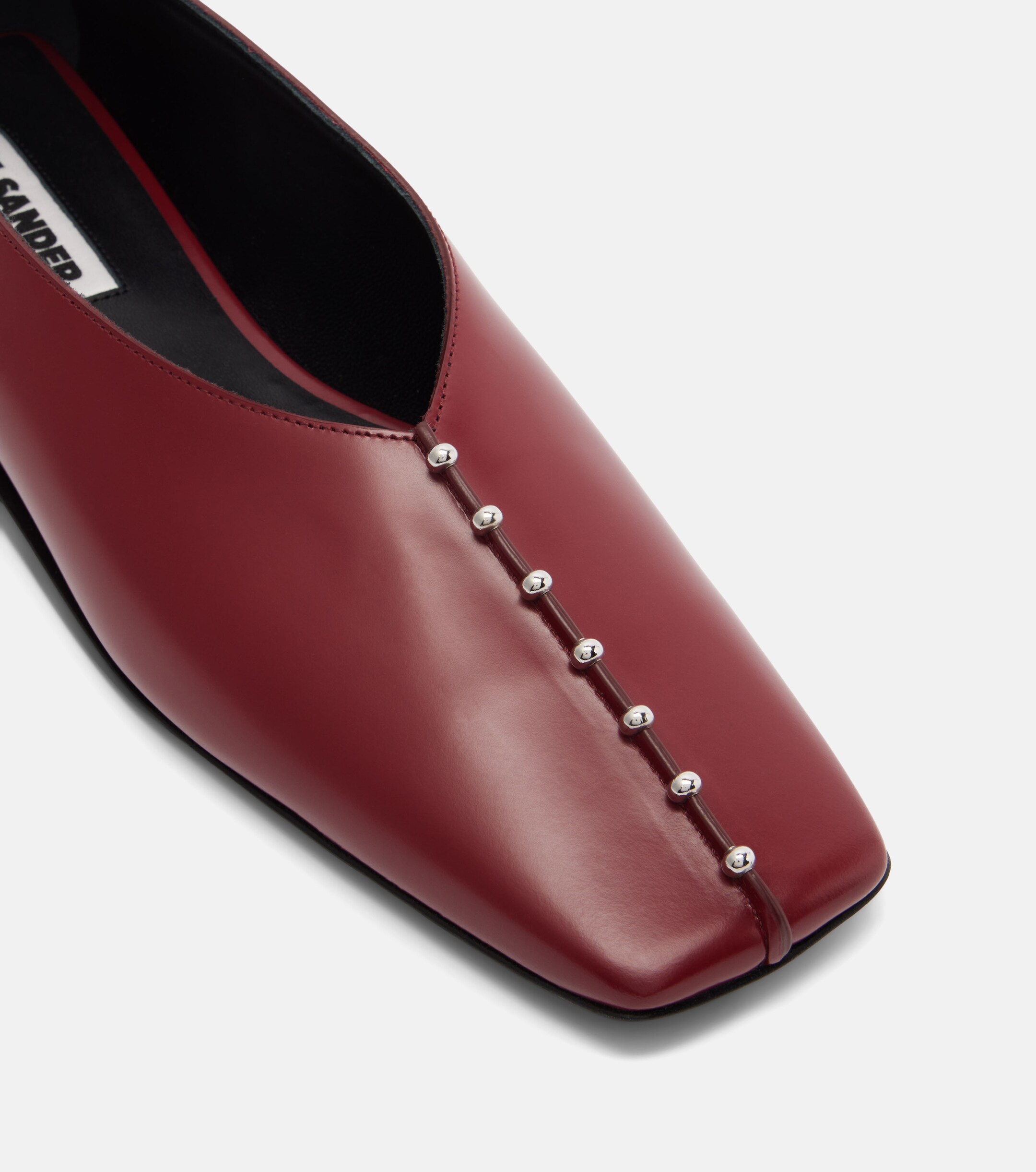 Jil Sander Embellished leather ballet flats