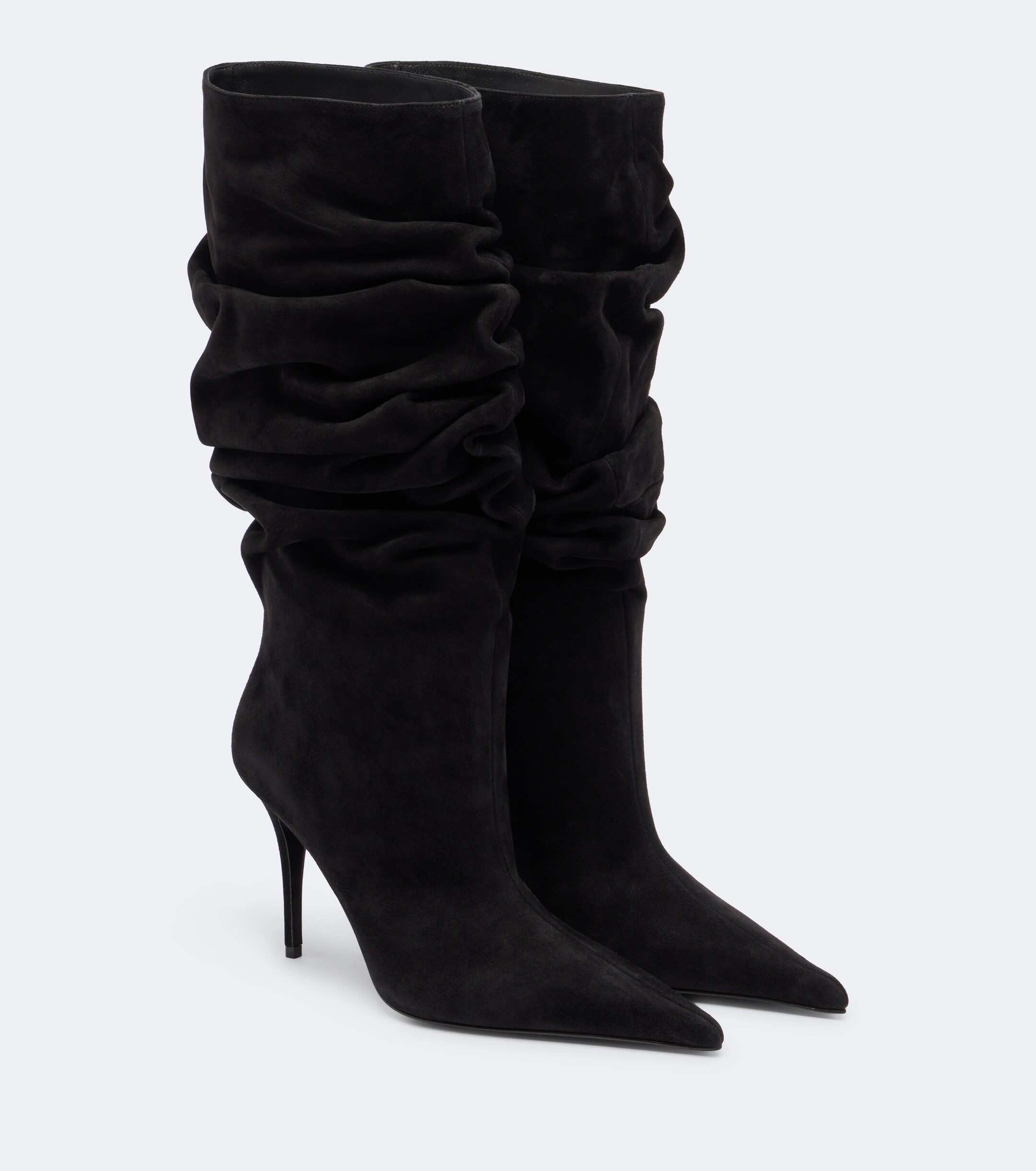 AMINA MUADDI Amina Muaddi Anok suede mid-calf boots