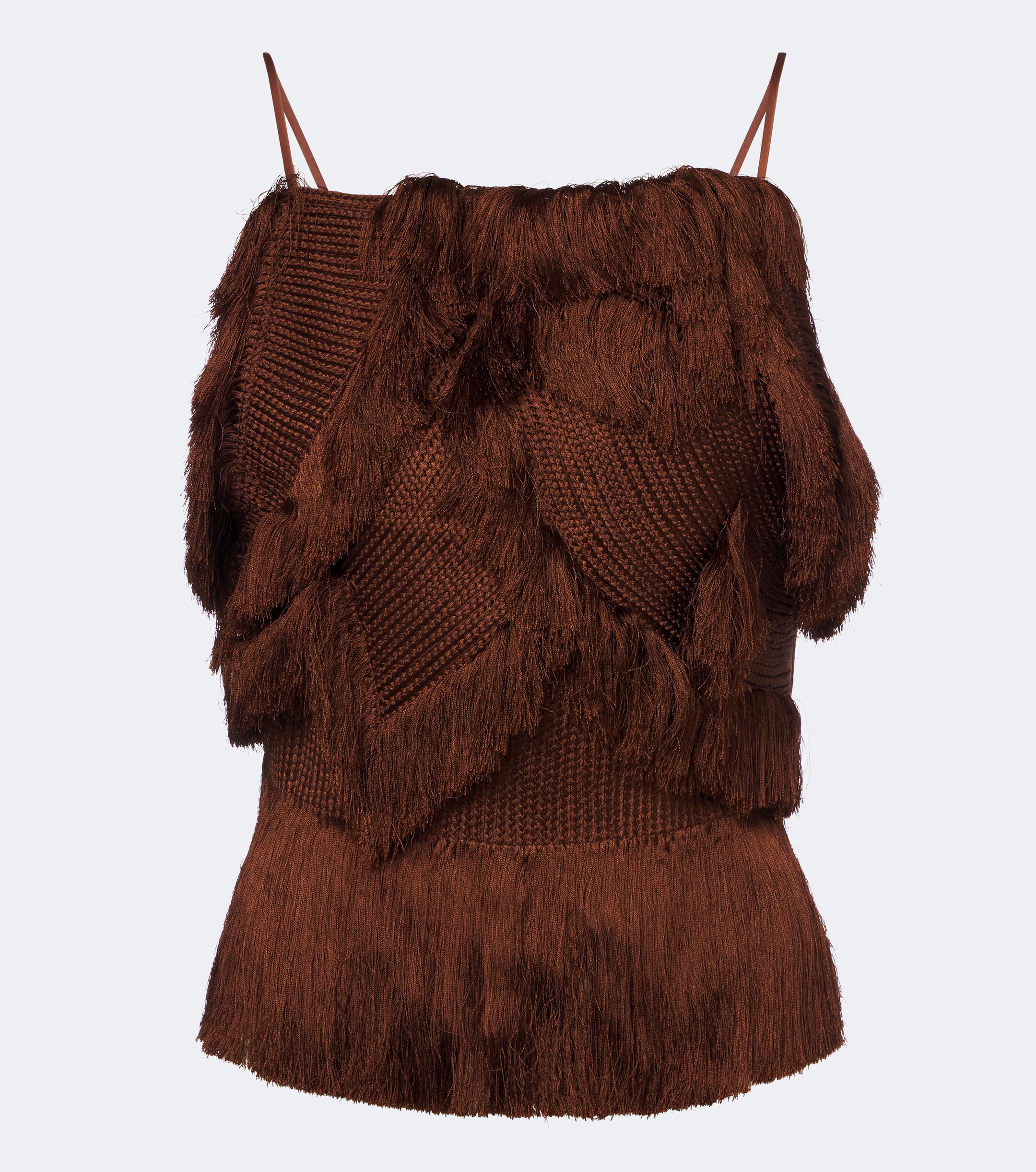 Xu Zhi Xu Zhi Braided fringed top