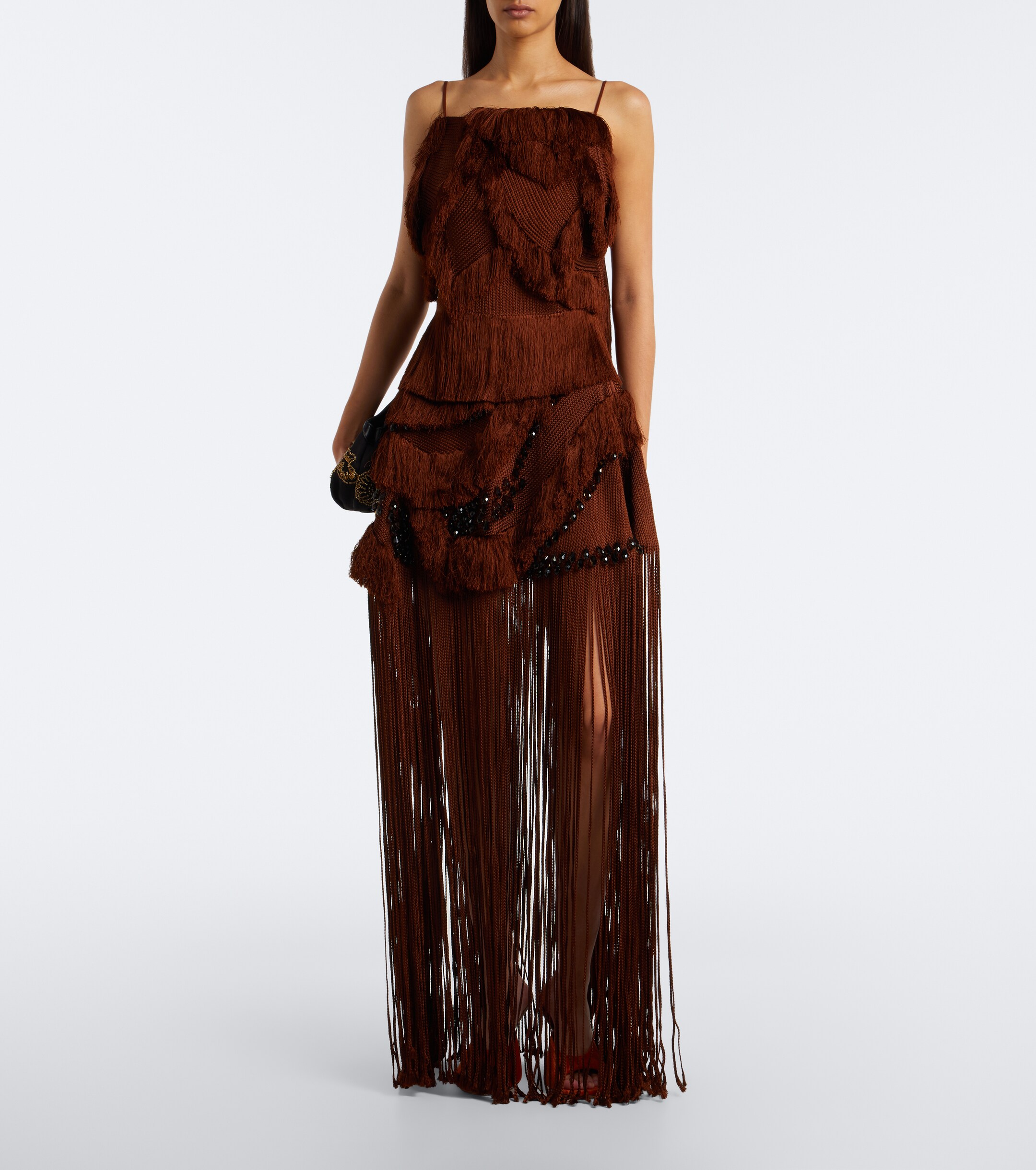 Xu Zhi Xu Zhi Braided fringed top
