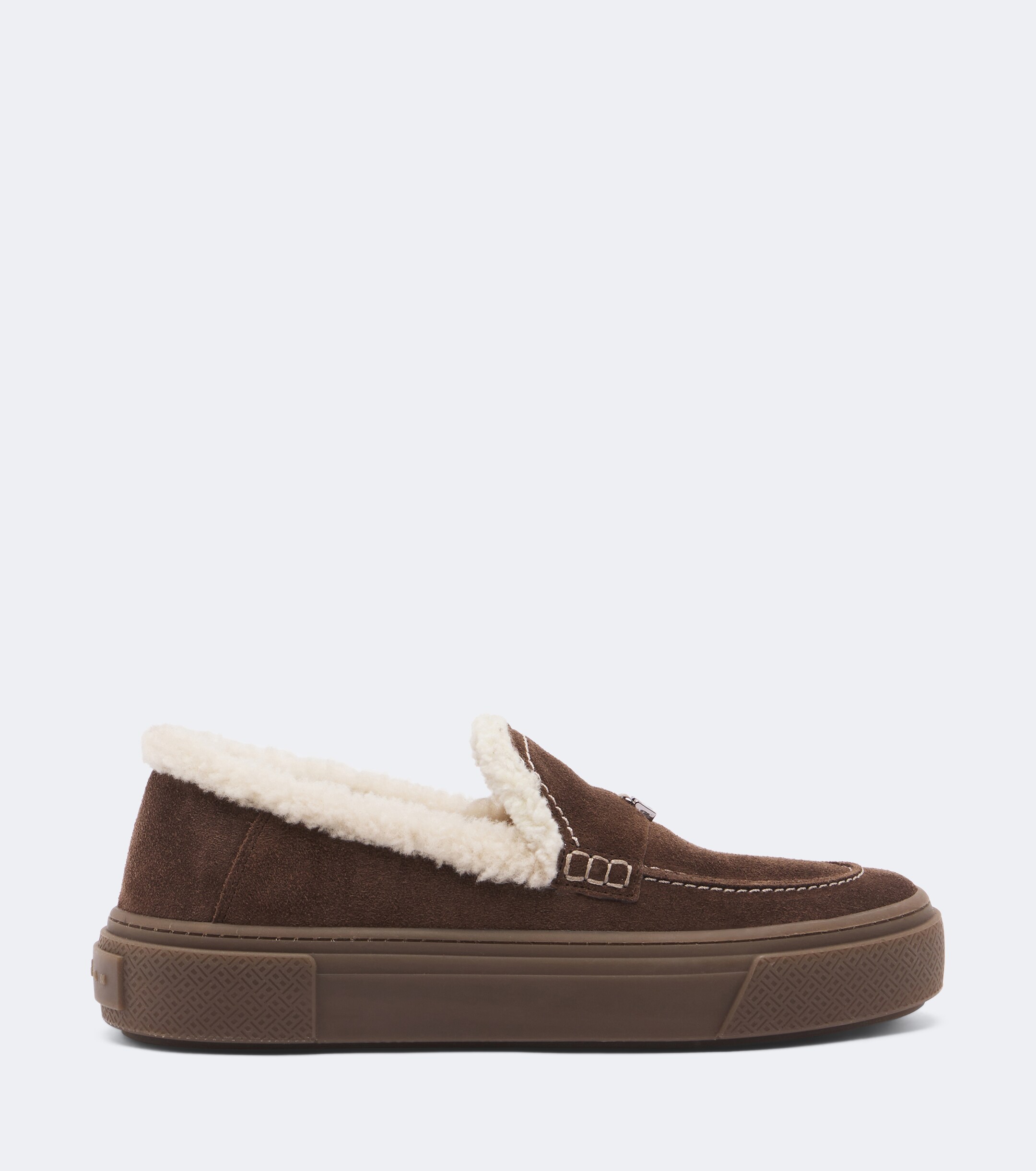 Hogan Hogan H705 shearling-lined suede loafers