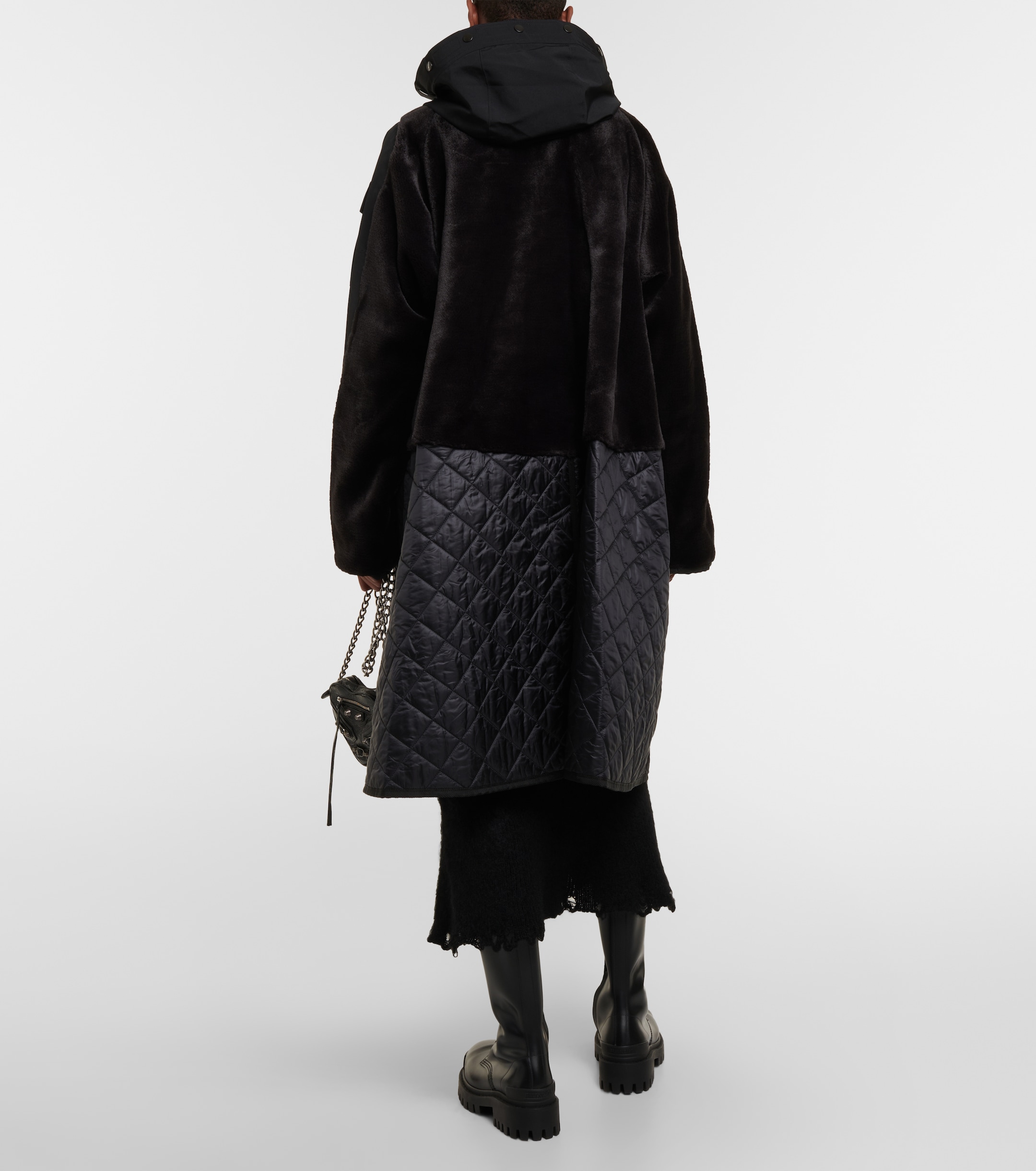Junya Watanabe - Quilted faux shearling-lined coat | Plush