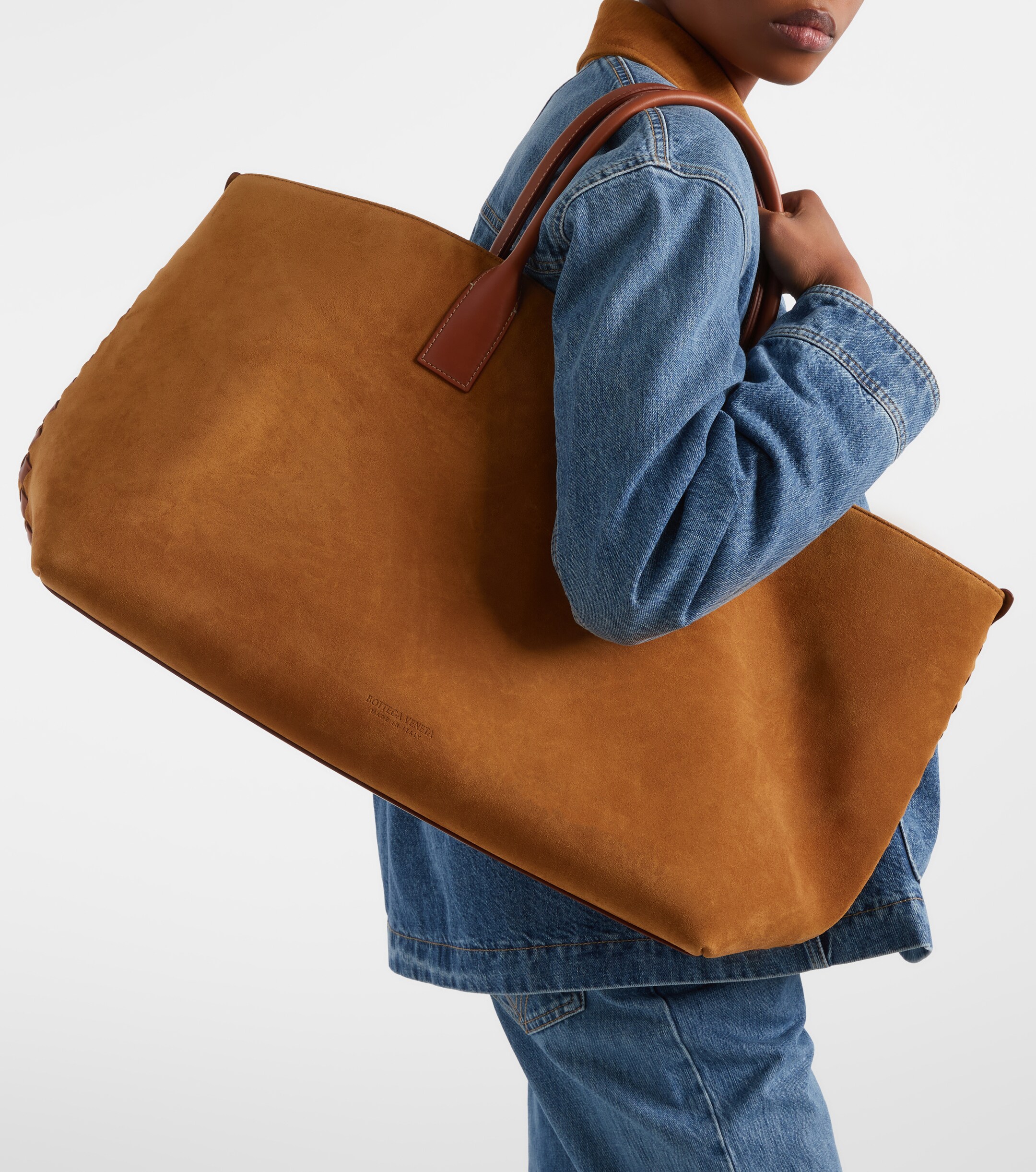 Bottega Veneta Cabat Large suede tote bag
