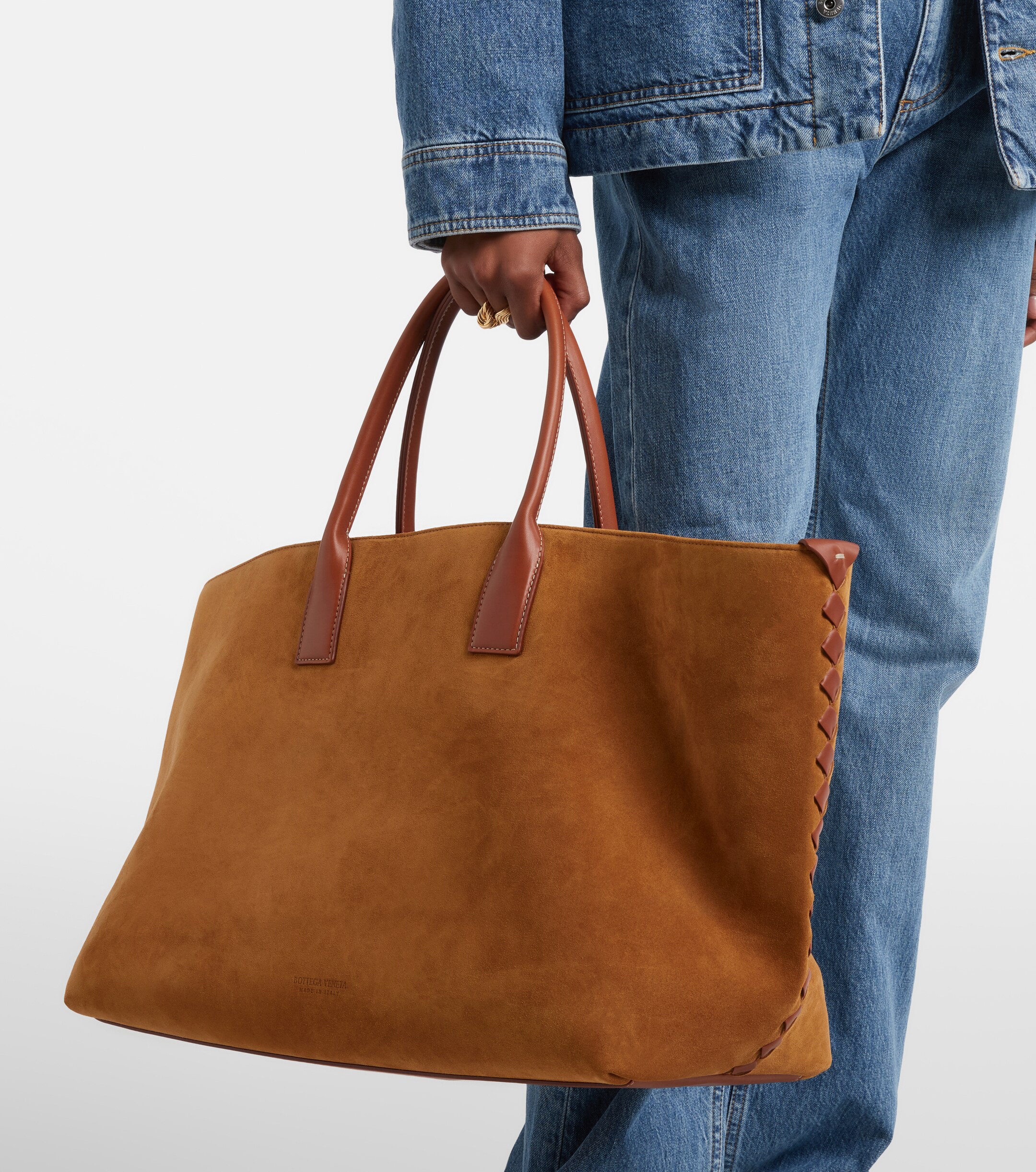 Bottega Veneta Cabat Large suede tote bag