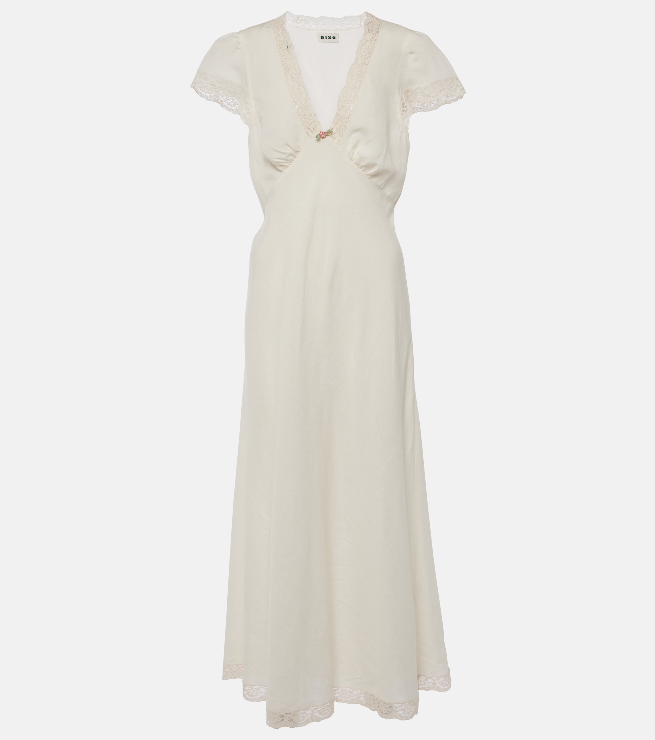 clarice linen broderie midi dress Clarice Linen Broderie Midi Dress Petite Chrie