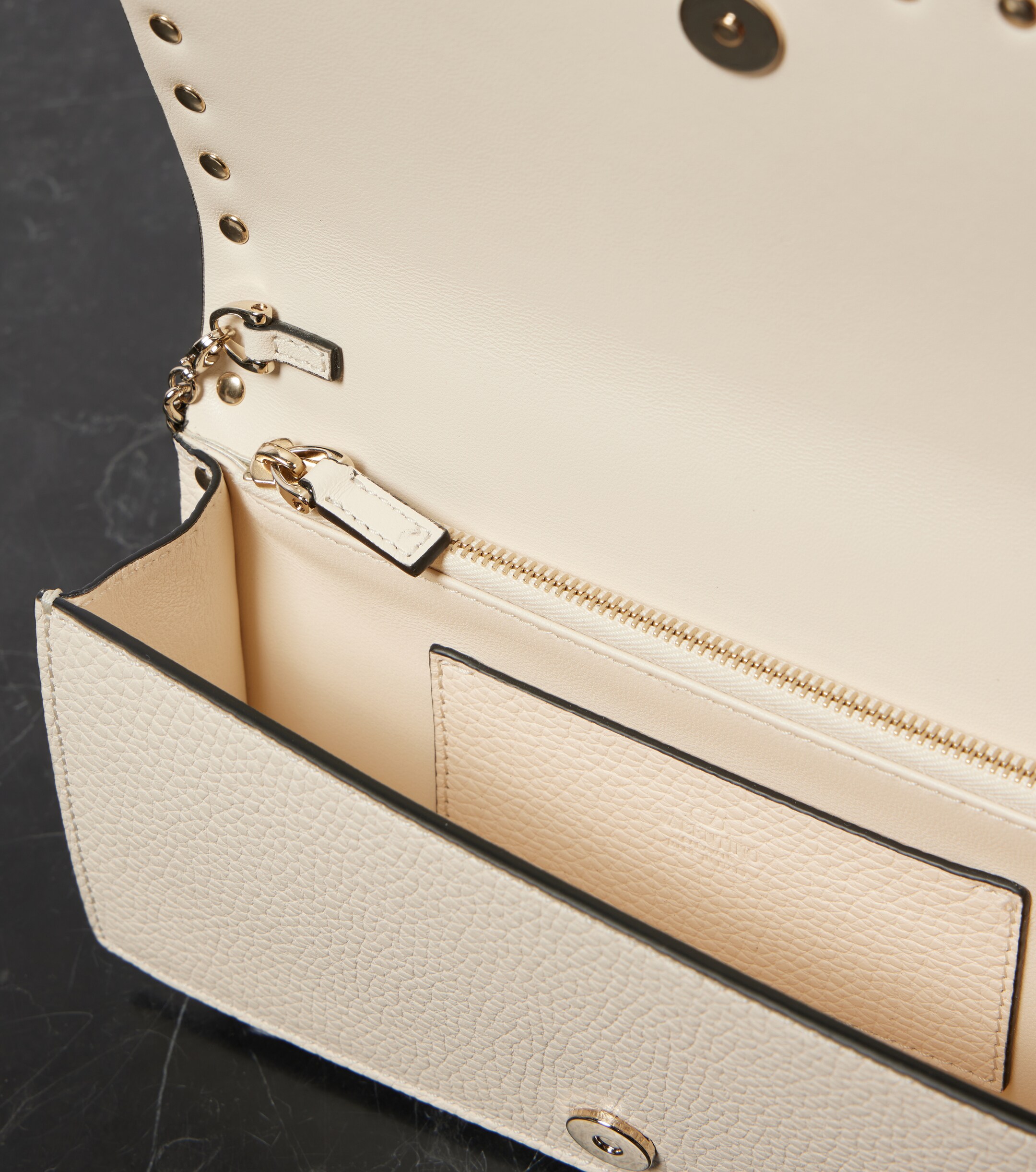 Valentino Garavani Rockstud leather wallet on chain thumbnail