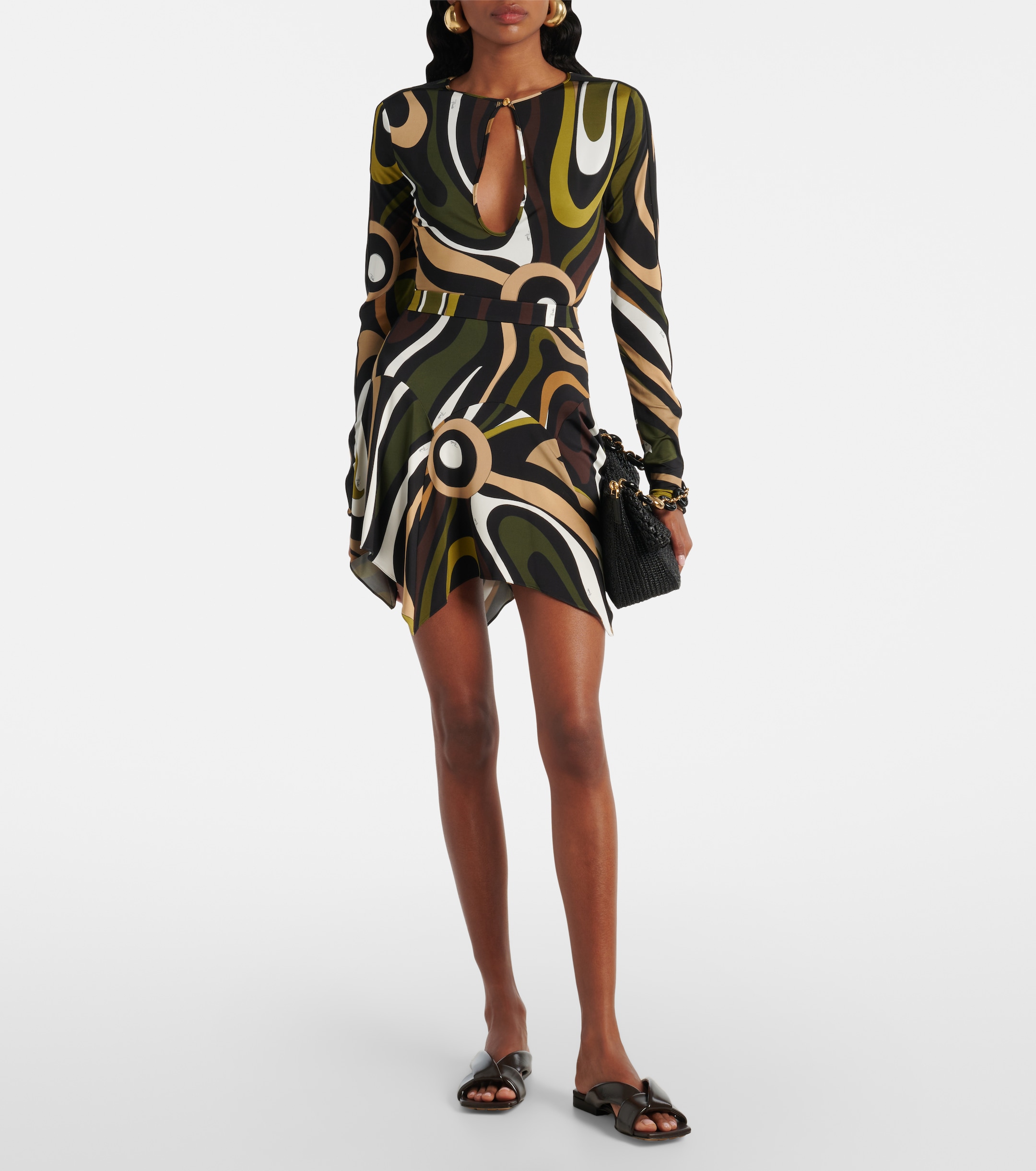 pucci asymmetric dress Pucci Rosa Onde Set – Halter Top & Asymmetric Skirt – LUXE LIVING FASHIONS main image 1