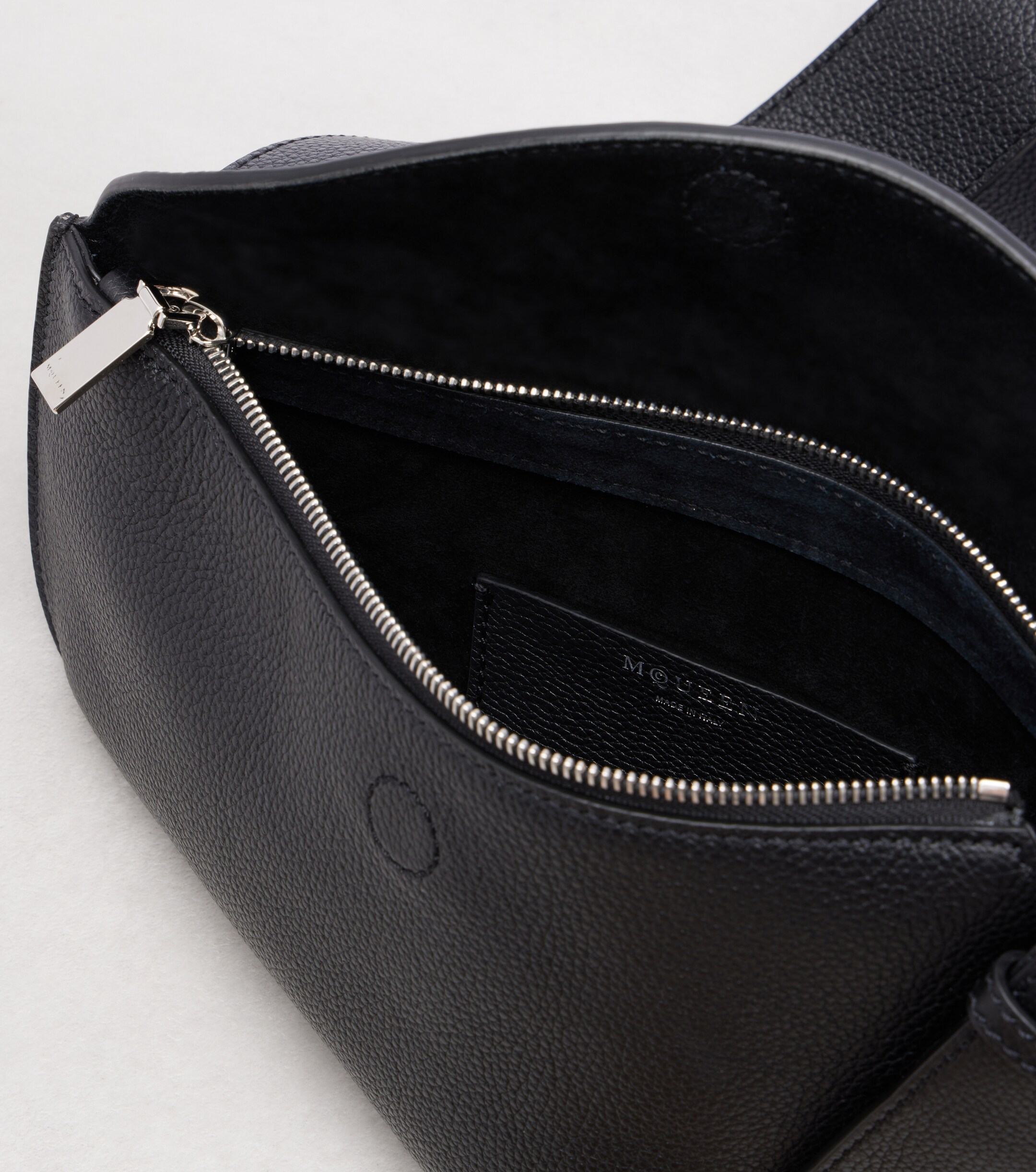 McQueen T-Bar Sling leather shoulder bag