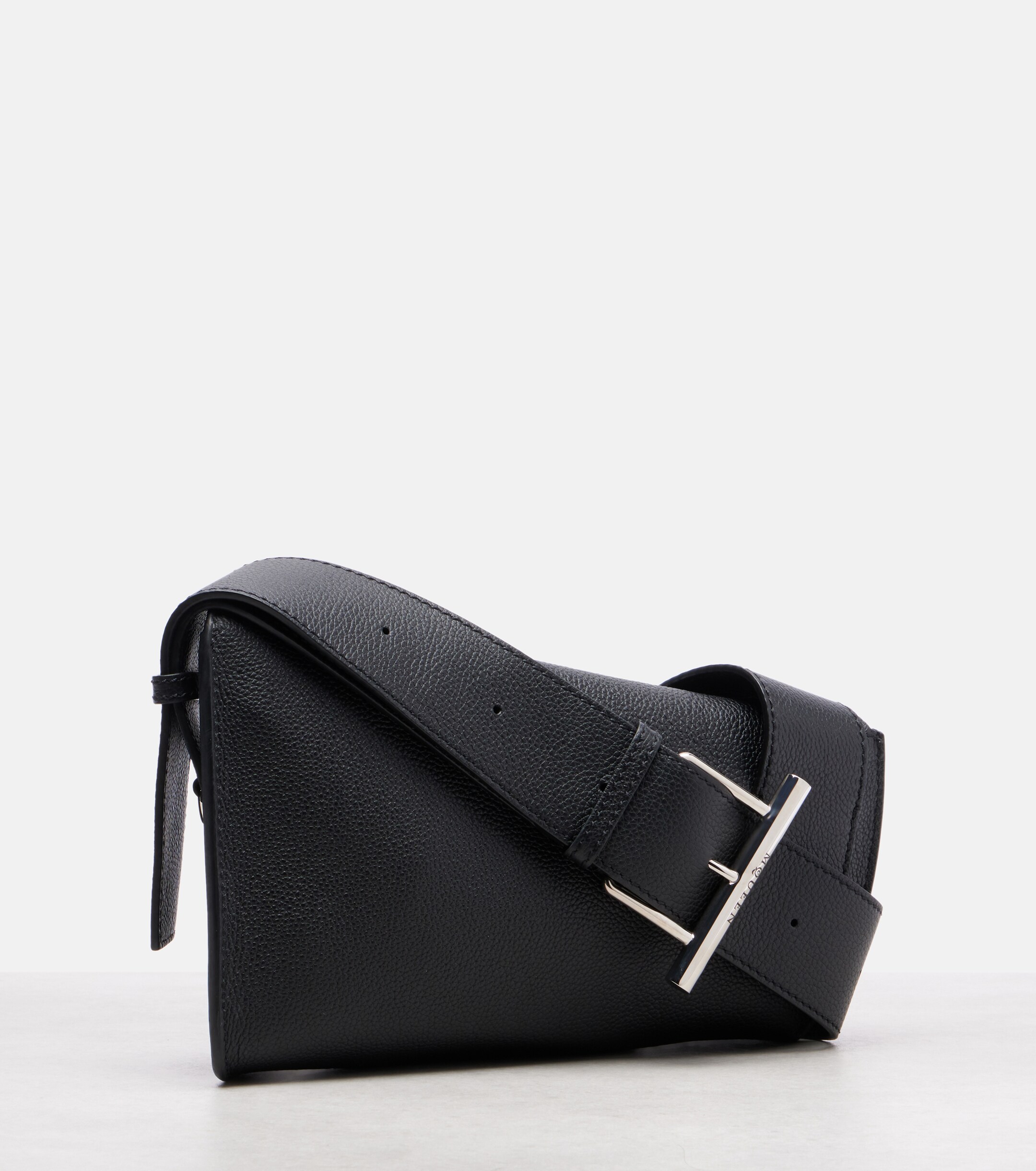 McQueen T-Bar Sling leather shoulder bag