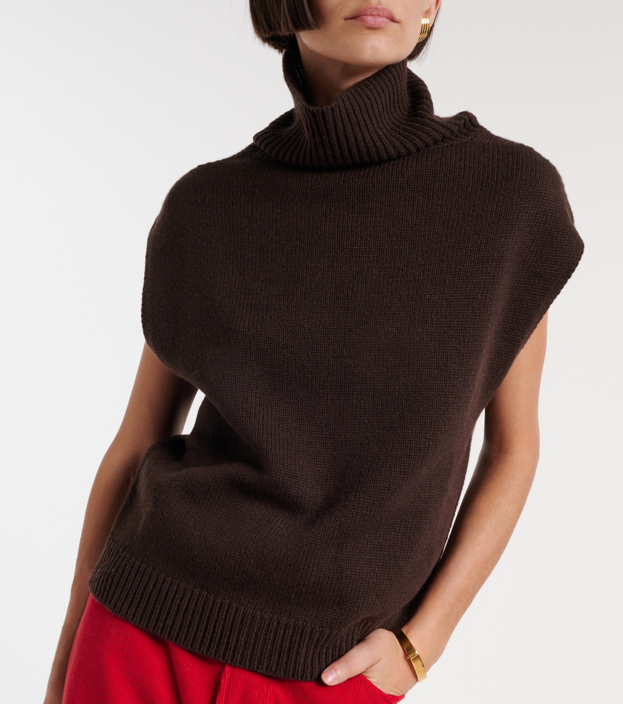 Jardin des Orangers Jardin des Orangers Turtleneck wool and cashmere sweater vest
