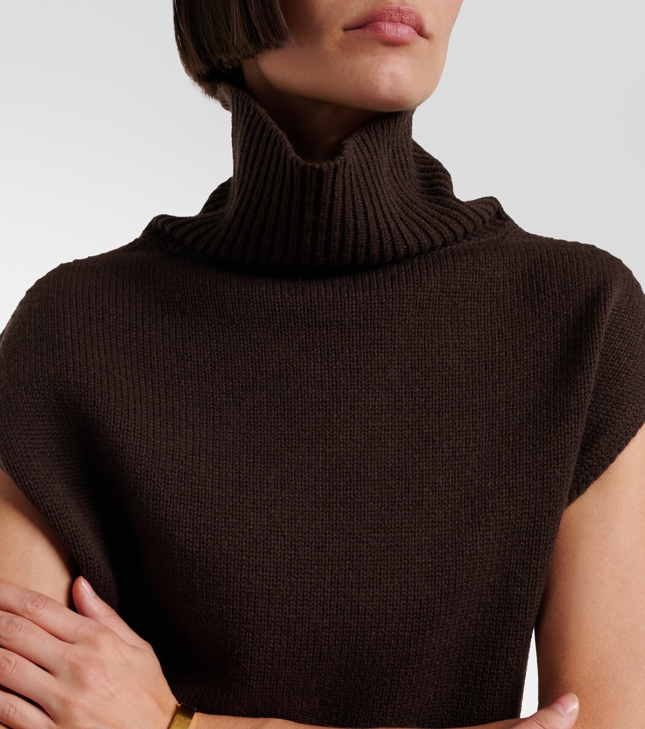 Jardin des Orangers Jardin des Orangers Turtleneck wool and cashmere sweater vest