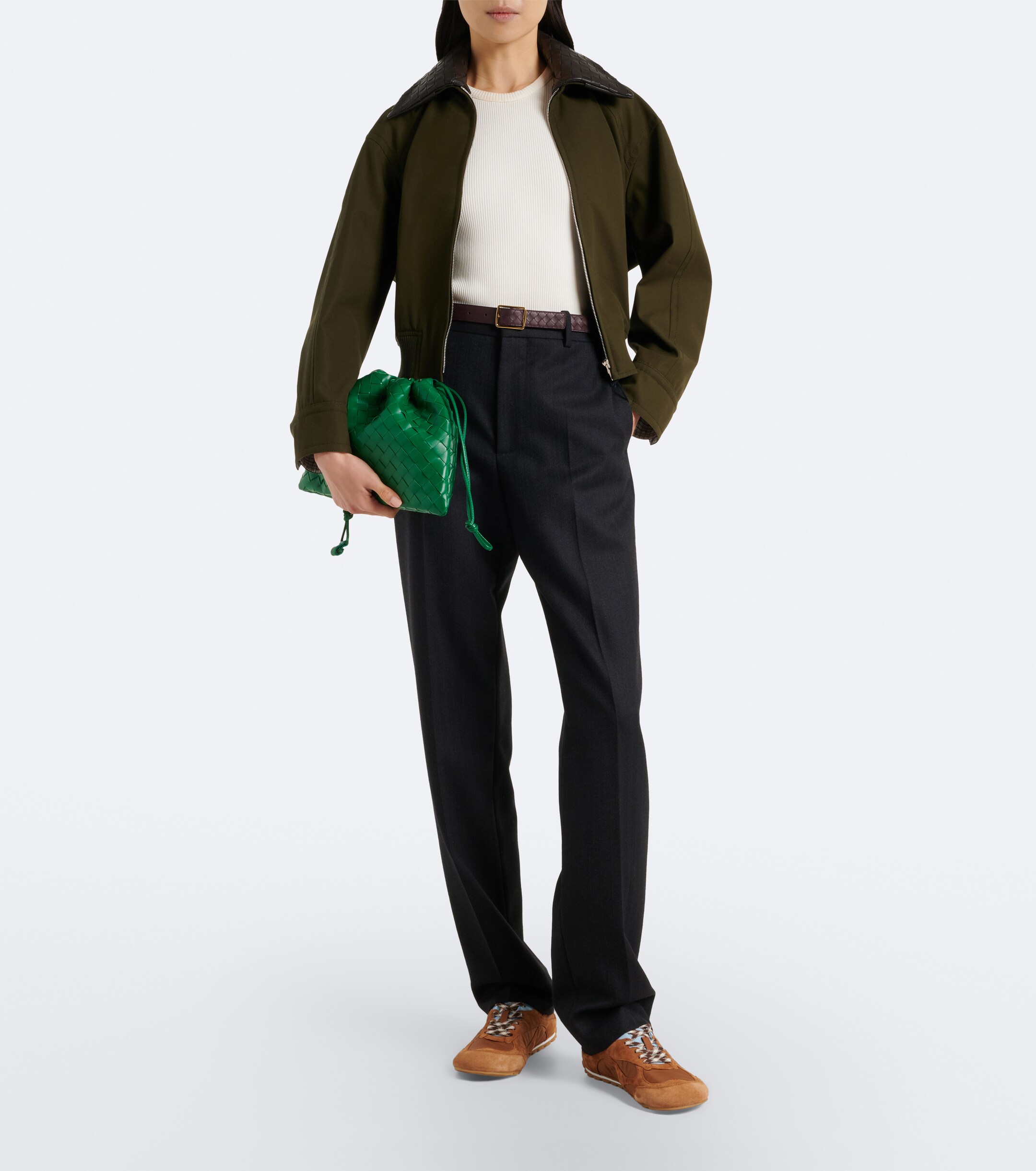 Bottega Veneta Intrecciato Medium leather pouch