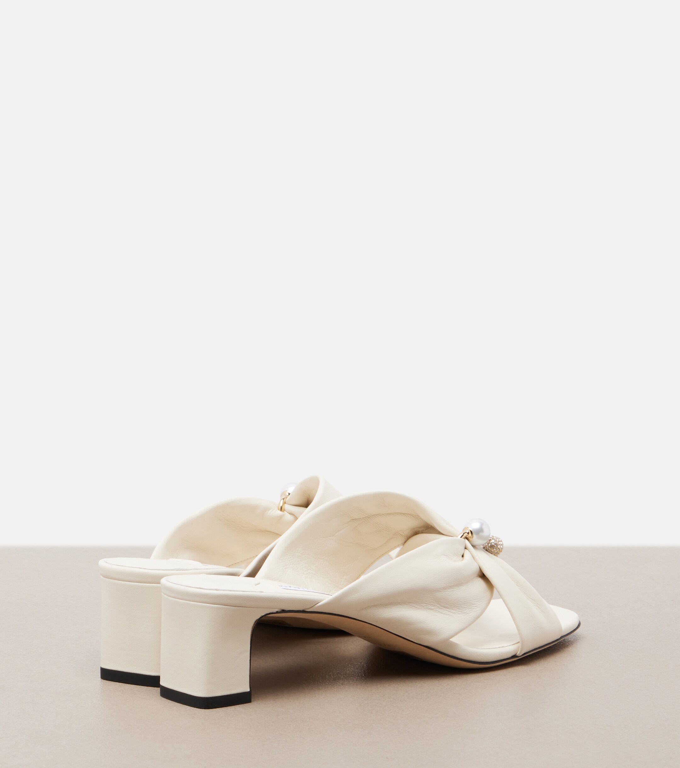 JIMMY CHOO Jimmy Choo Rafi embellished leather mules