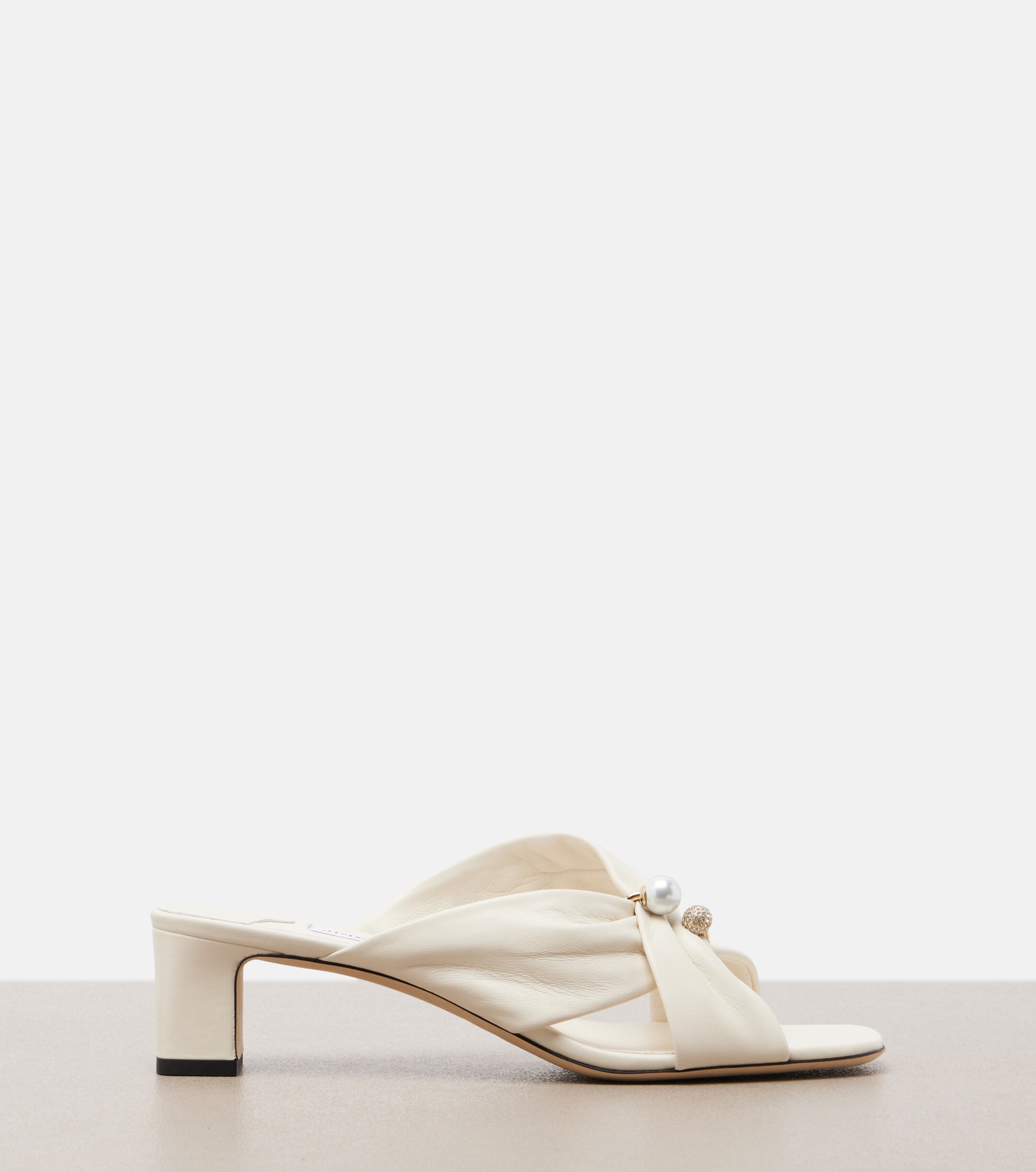 JIMMY CHOO Jimmy Choo Rafi embellished leather mules