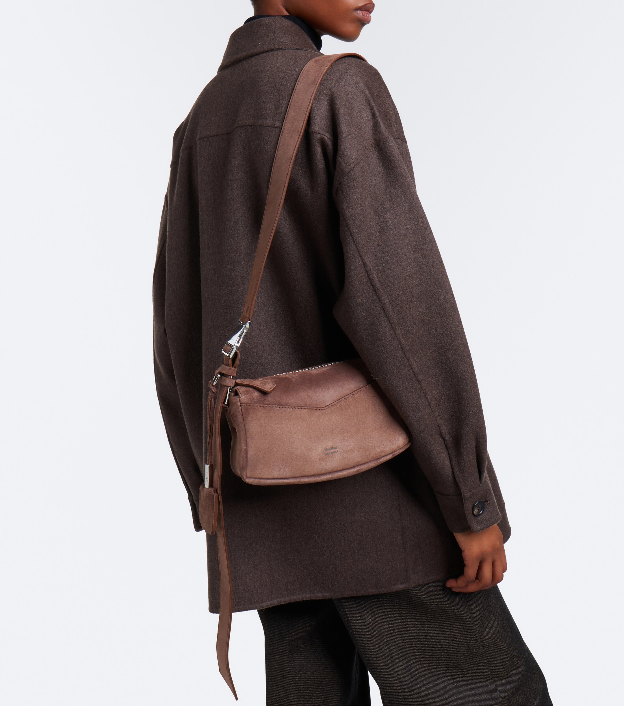 Max Mara Max Mara Micro suede shoulder bag