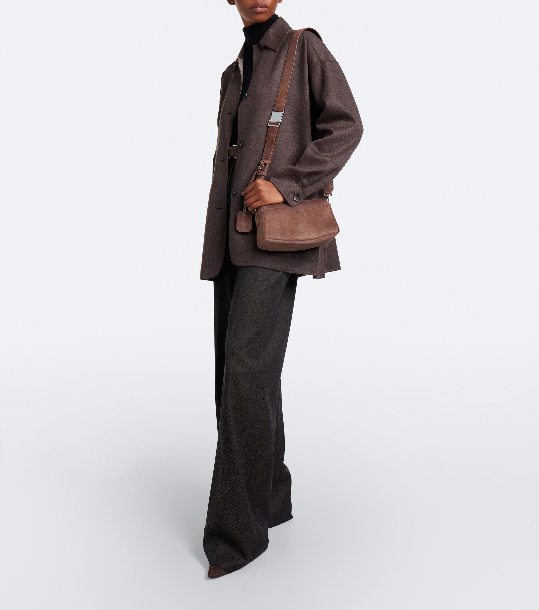 Max Mara Max Mara Micro suede shoulder bag
