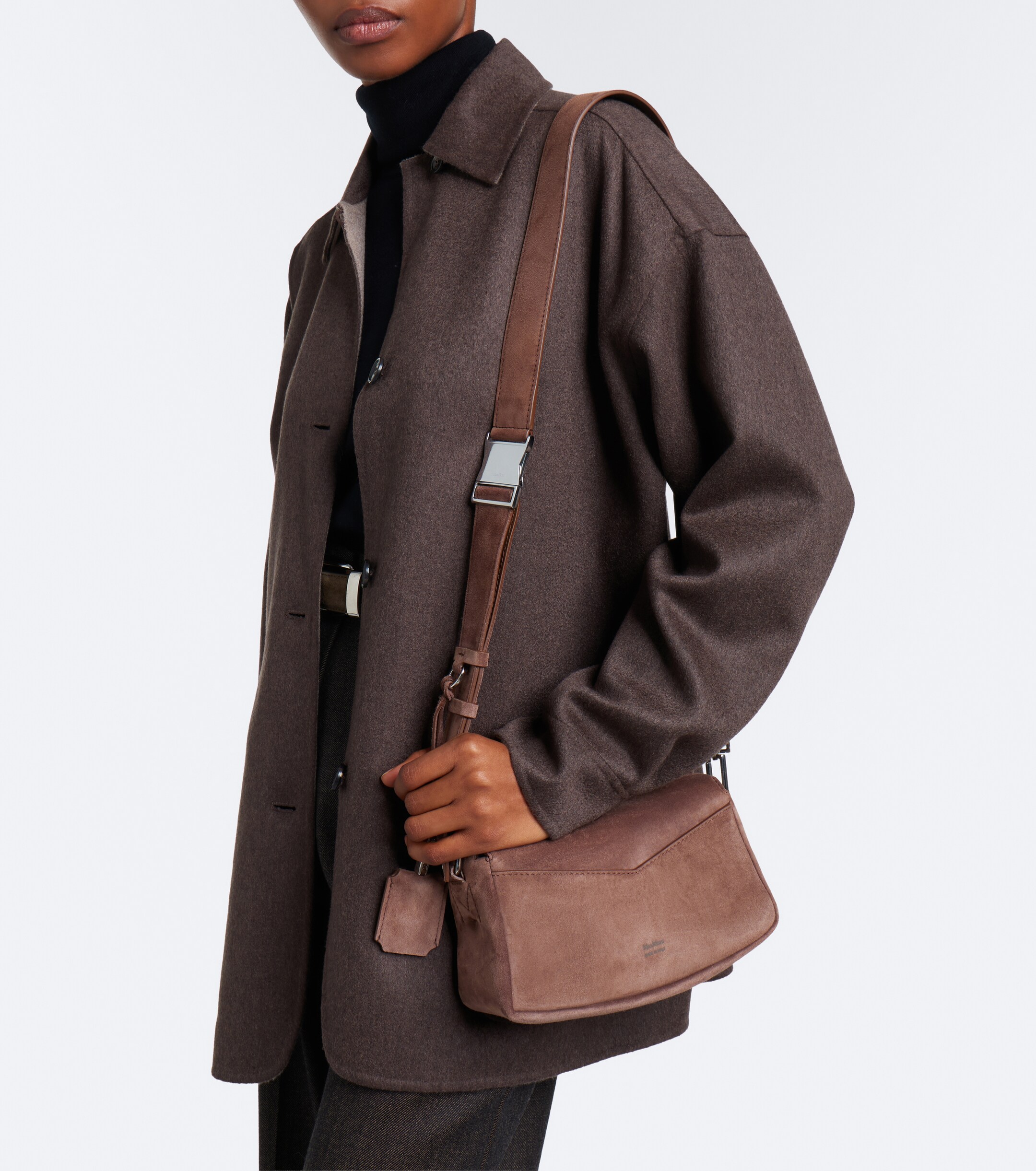 Max Mara Max Mara Micro suede shoulder bag