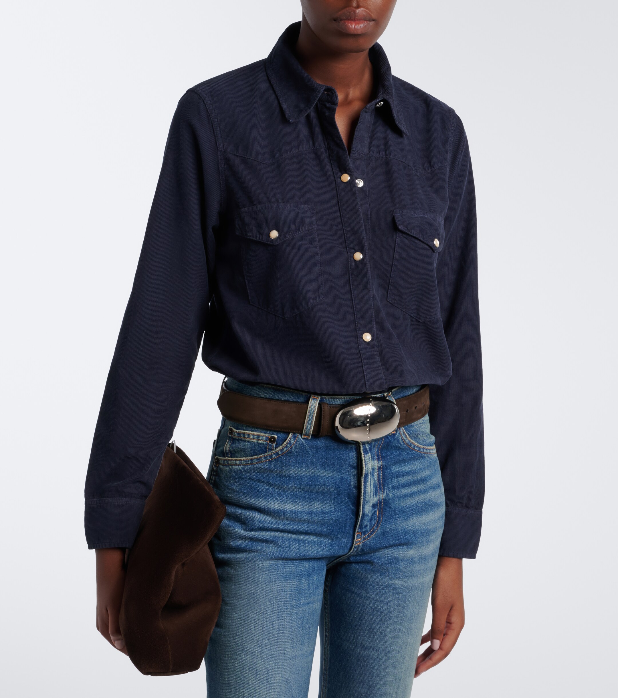 Nili Lotan Nili Lotan Travis cotton corduroy shirt