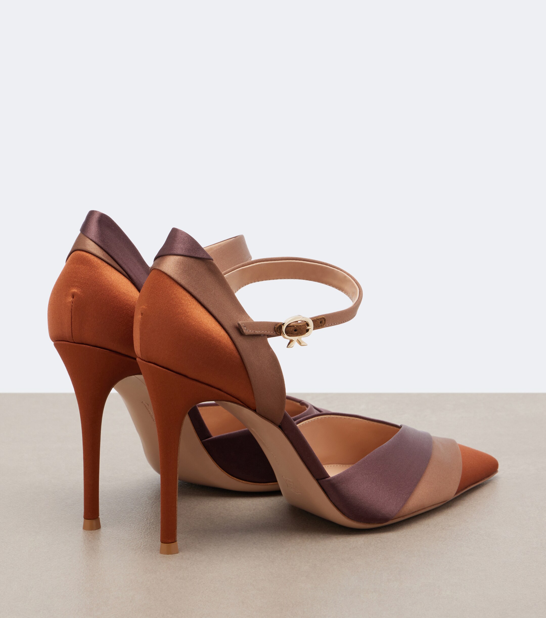 GIANVITO ROSSI Gianvito Rossi Sofia D'Orsay satin pumps