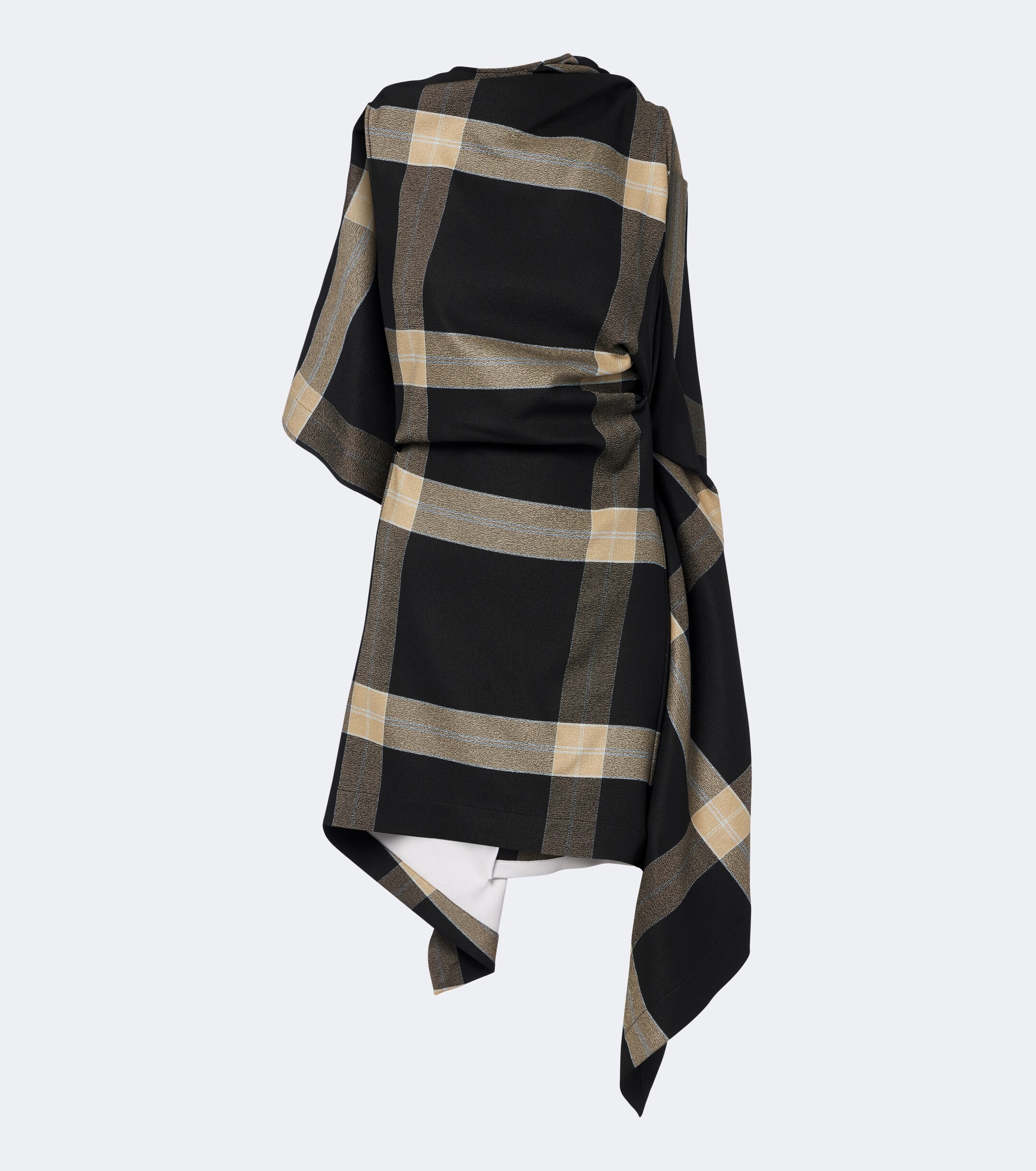 Loewe Loewe Caped checked minidress