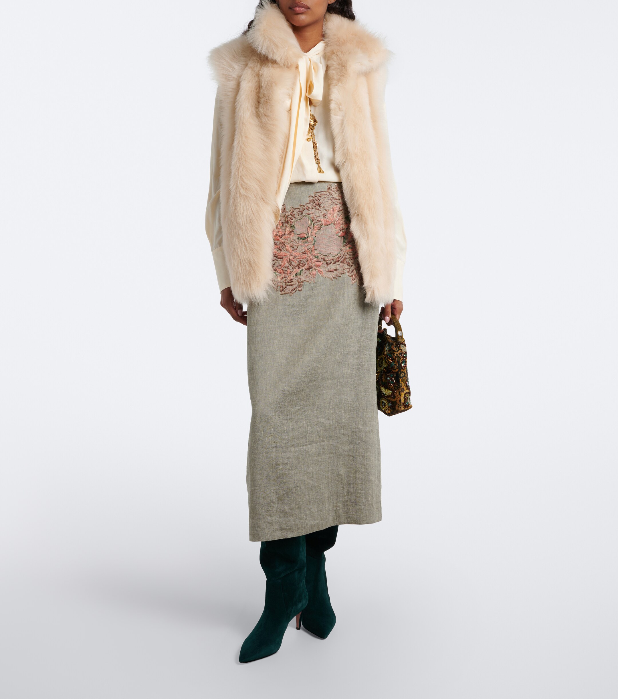 Paris Texas Paris Texas Stiletto suede knee-high boots