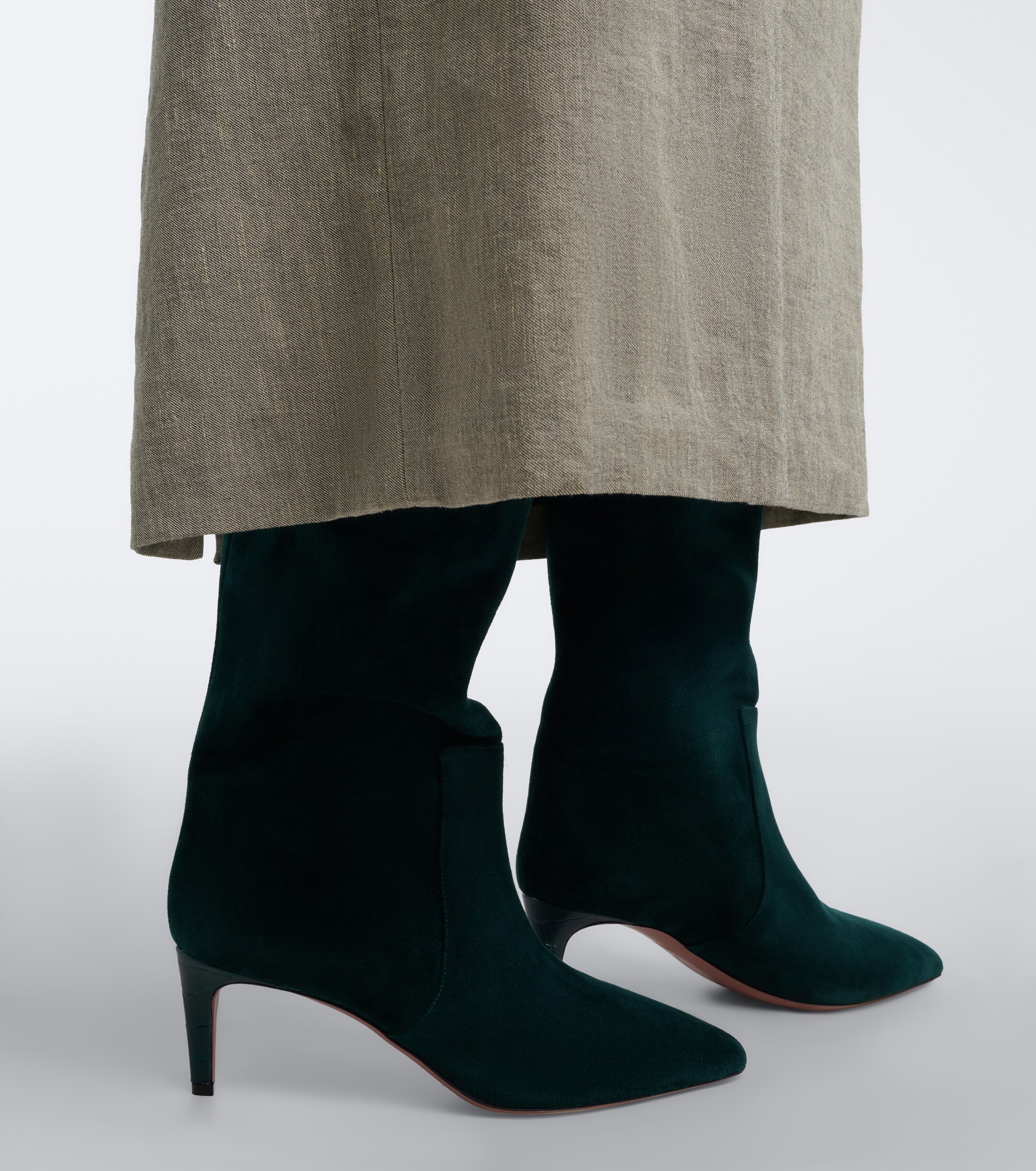 Paris Texas Paris Texas Stiletto suede knee-high boots