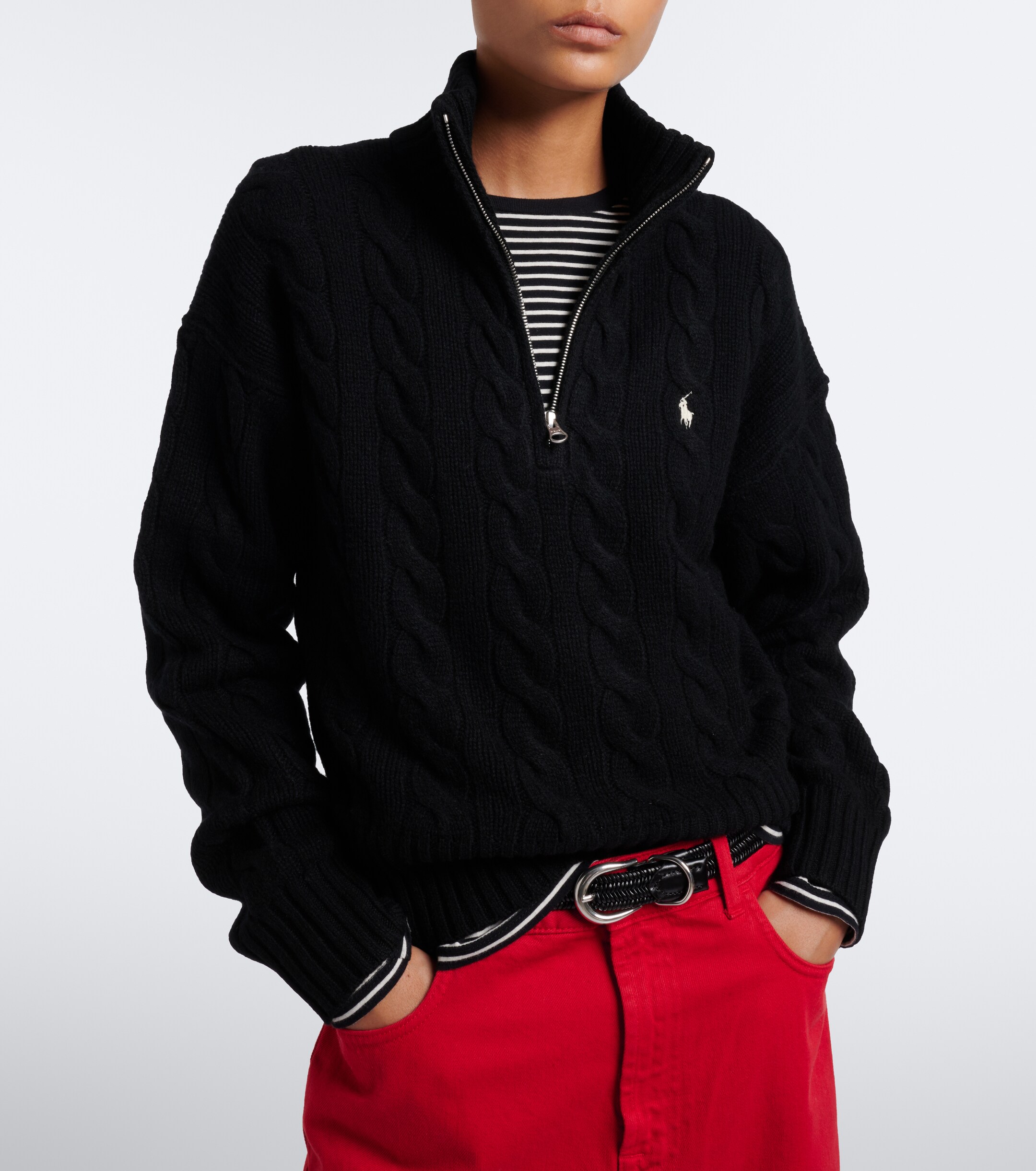 Polo Ralph Lauren Polo Ralph Lauren Cable-knit wool and cashmere sweater