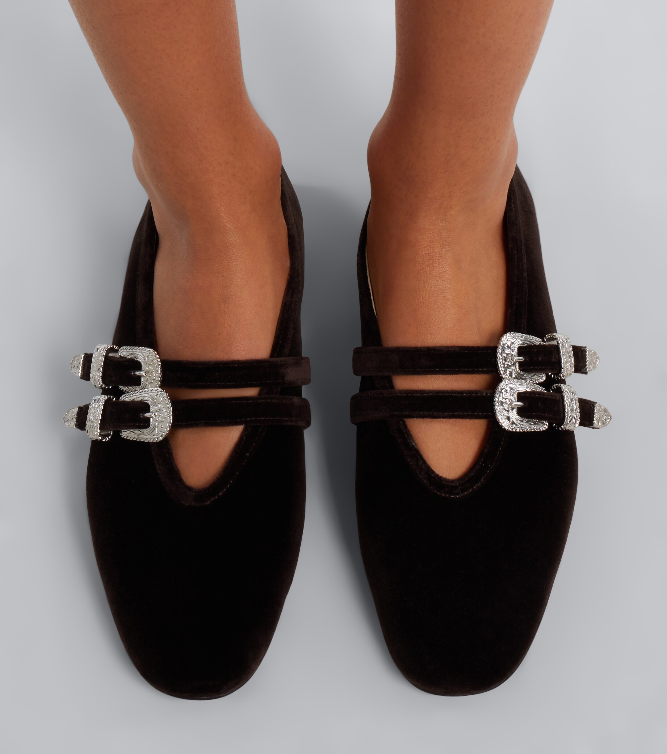 LE MONDE BERYL Le Monde Béryl Claudia velvet Mary Jane flats