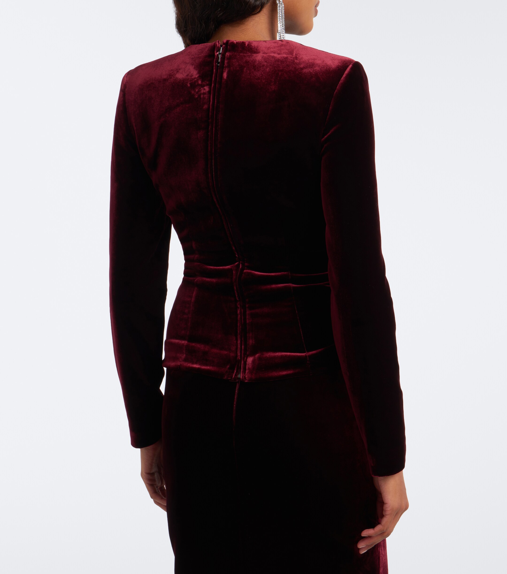 Roland Mouret Roland Mouret Embellished velvet top