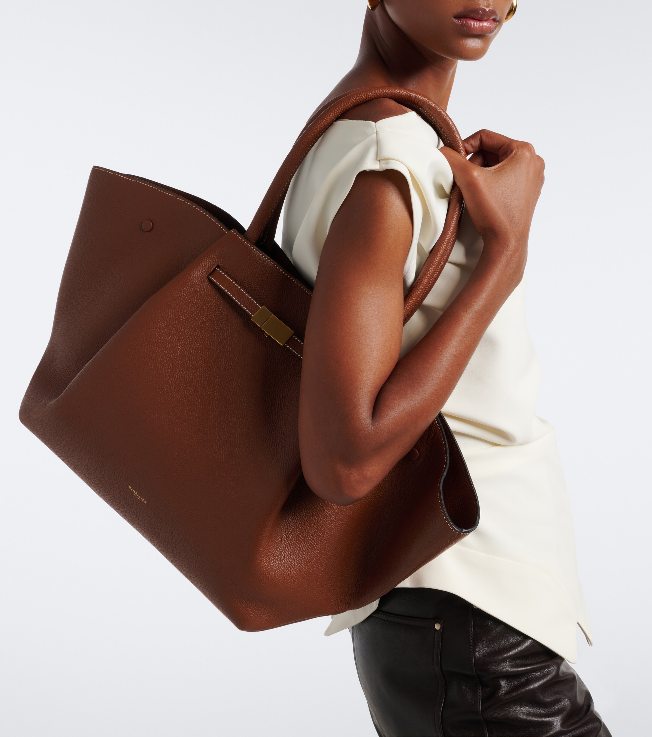 DeMellier New York leather tote bag thumbnail