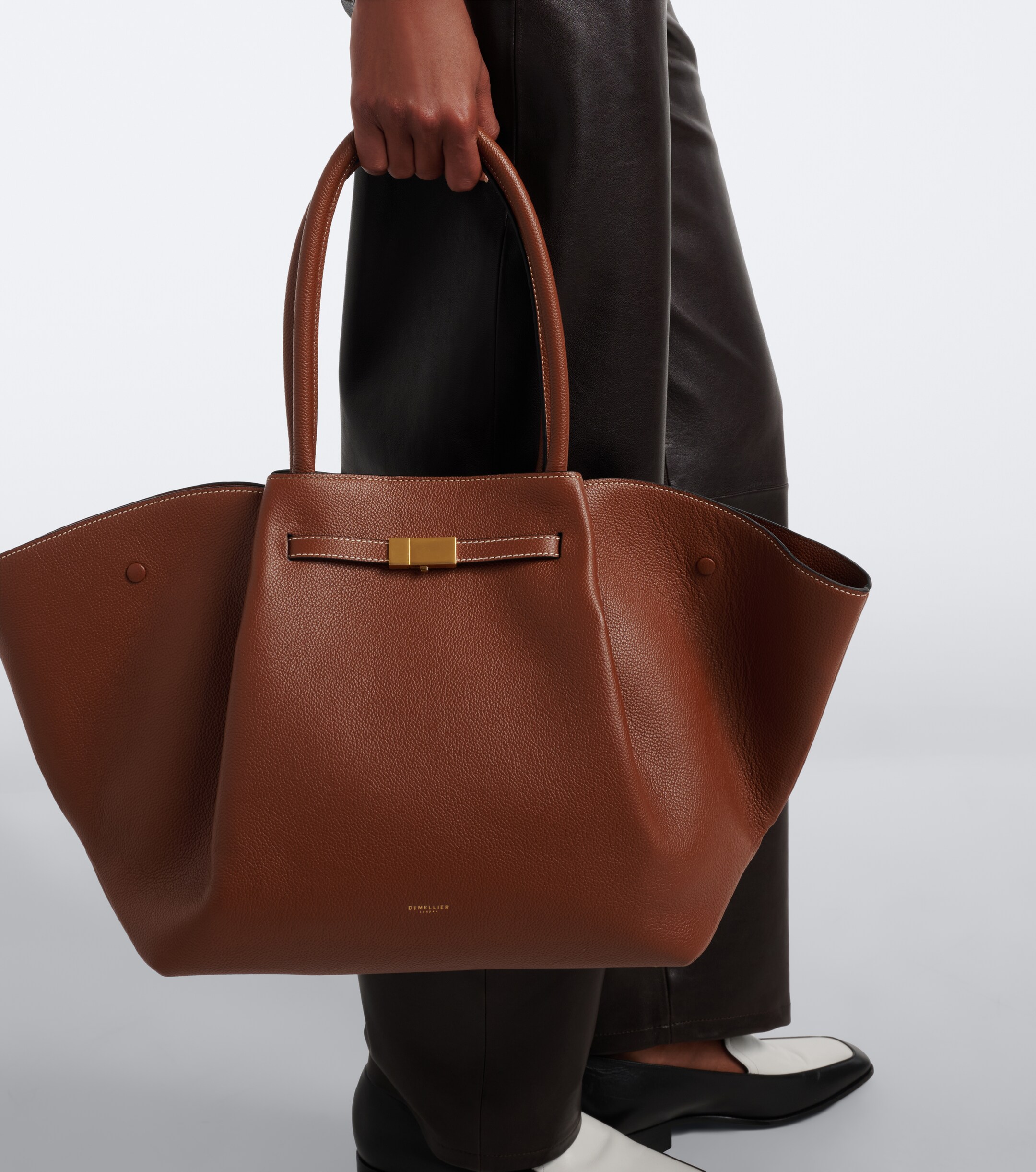 DeMellier New York leather tote bag thumbnail