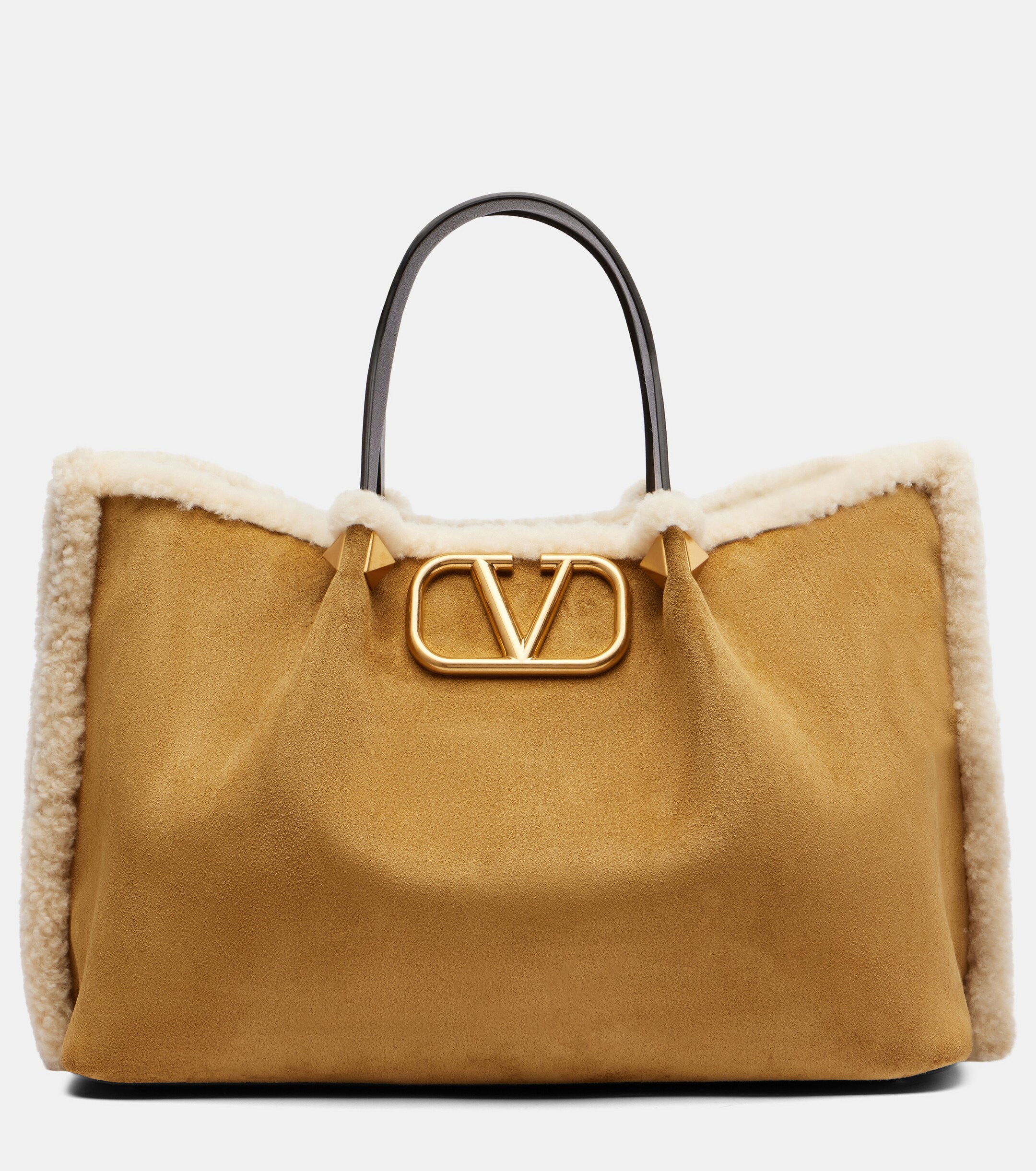 Valentino Garavani VLogo Medium suede tote bag