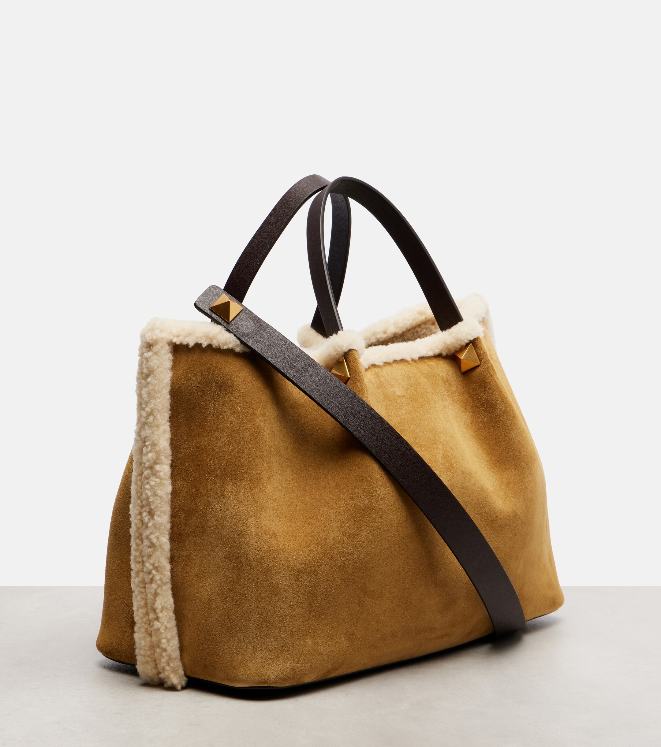 Valentino Garavani VLogo Medium suede tote bag thumbnail