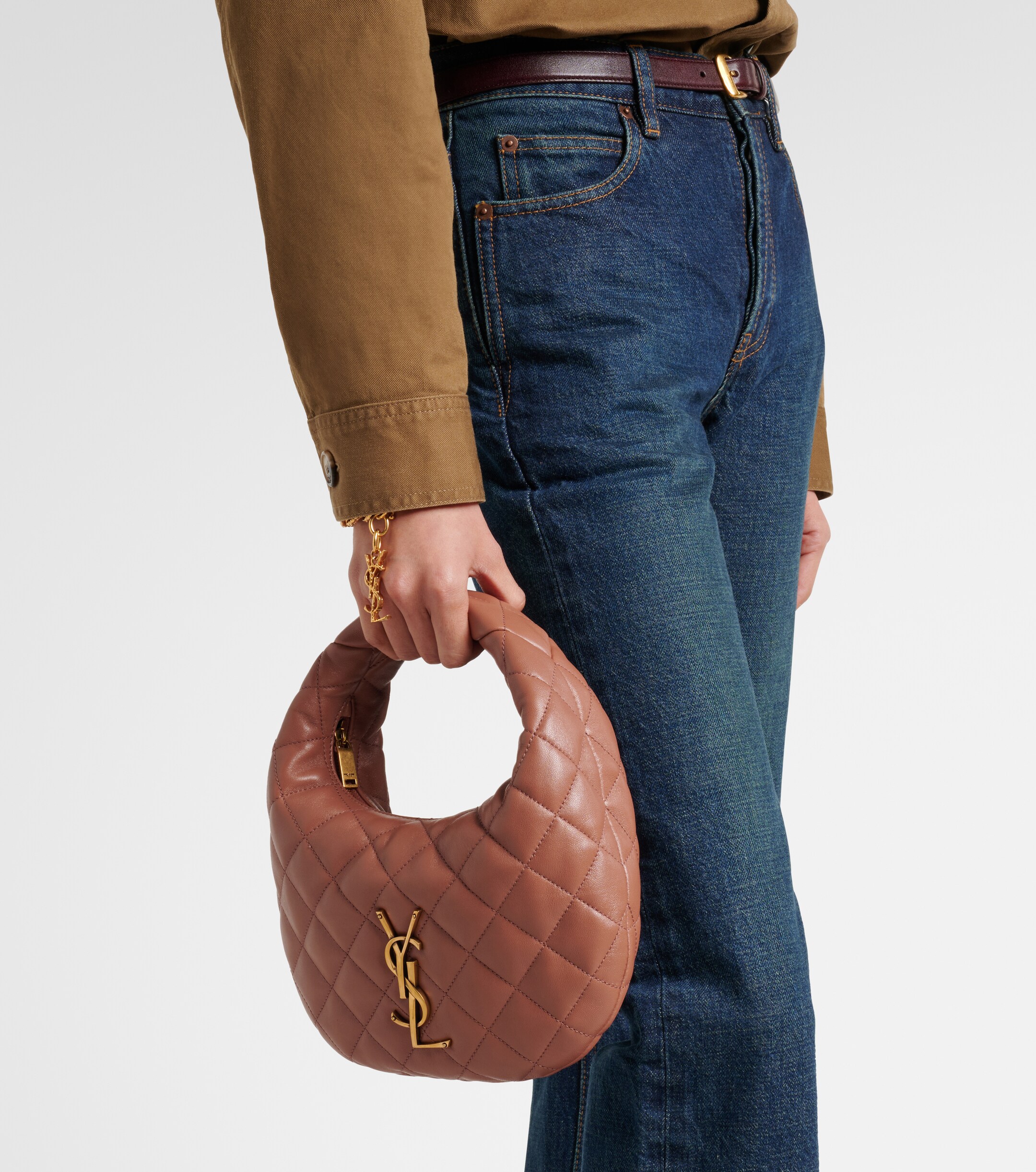 Saint Laurent Icarino Baby quilted leather top-handle bag