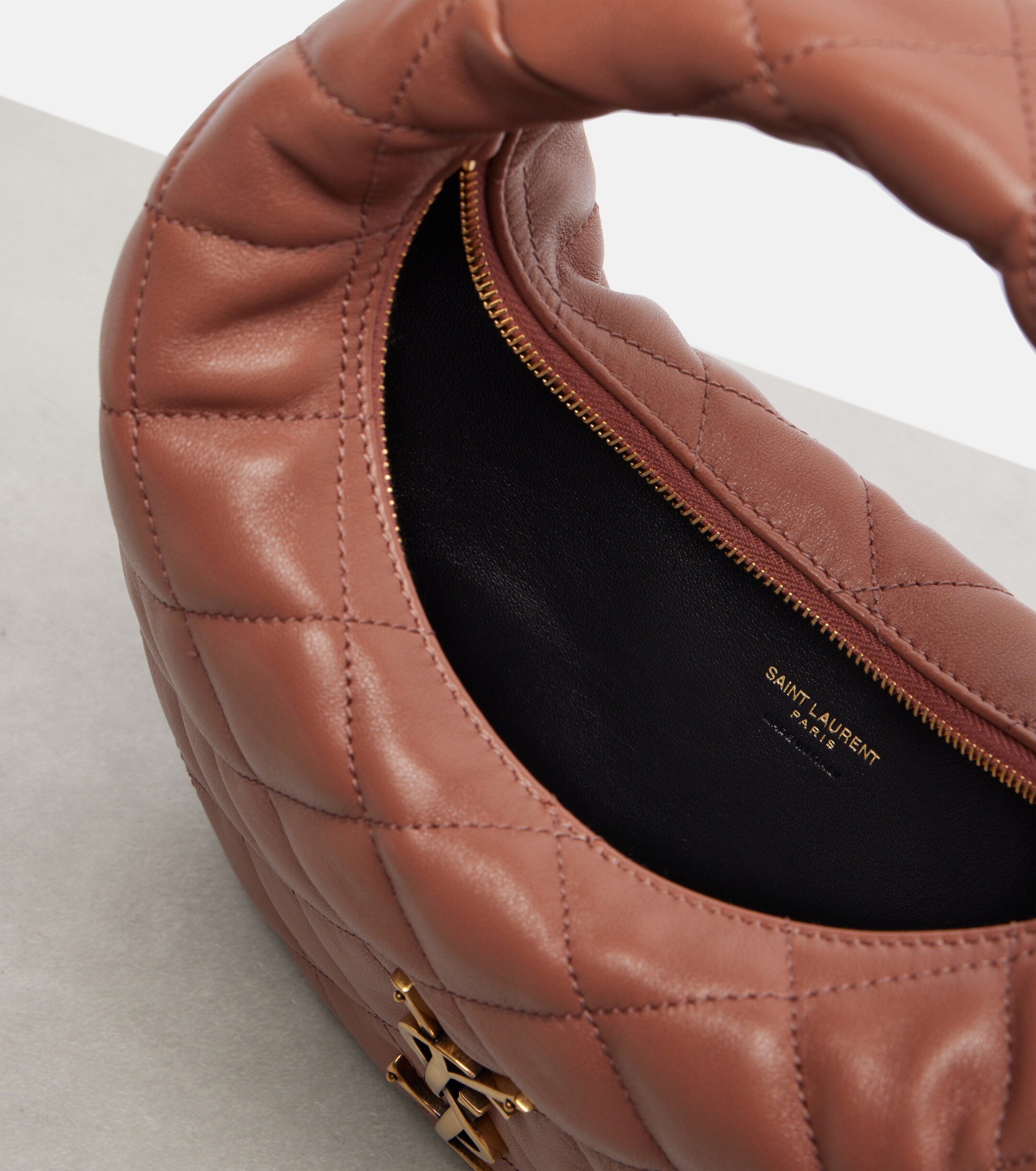 Saint Laurent Icarino Baby quilted leather top-handle bag